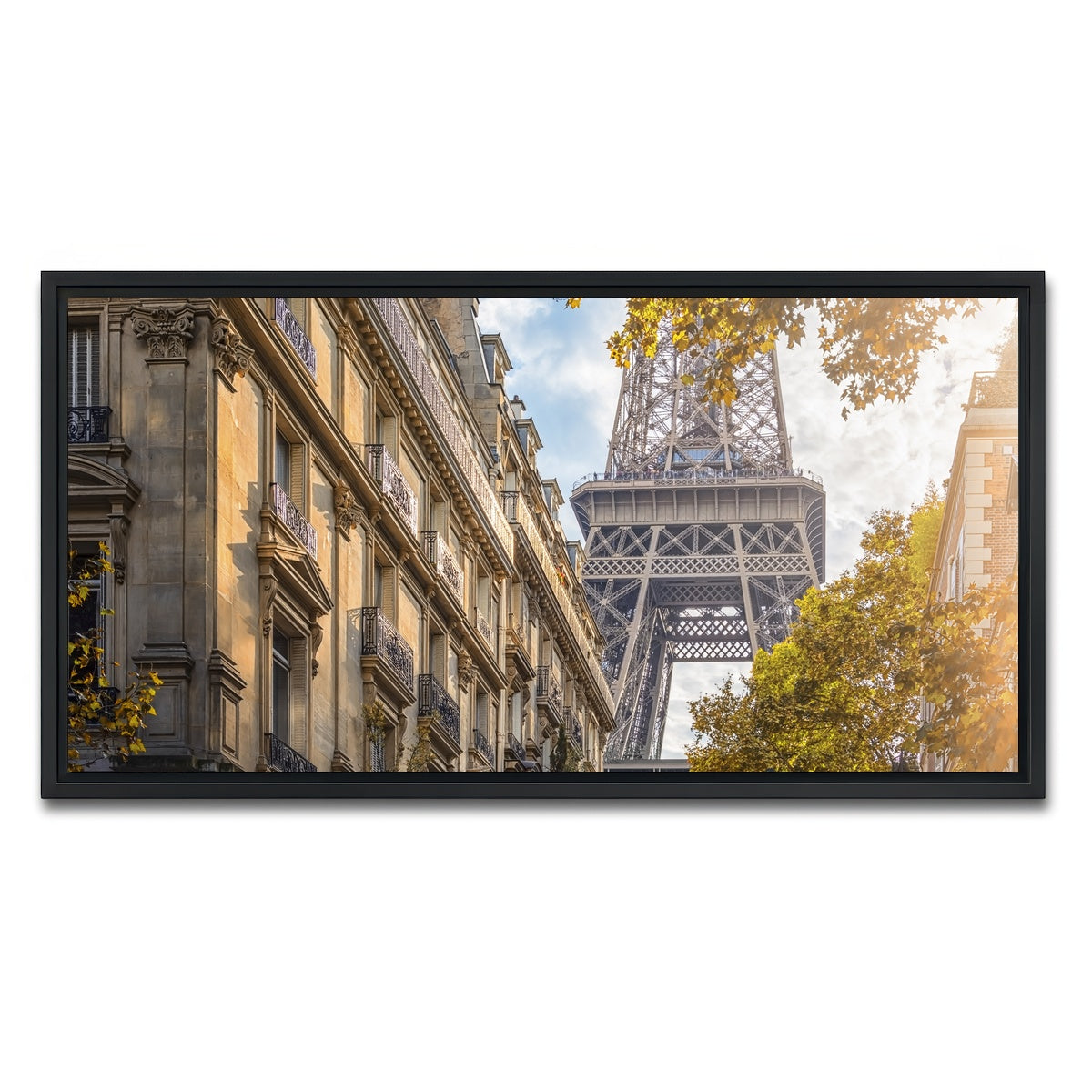 AUTO-MOCKUP WHITE | Sunlight In Paris | 1 Piece | Black Framed Canvas | group=2x1
