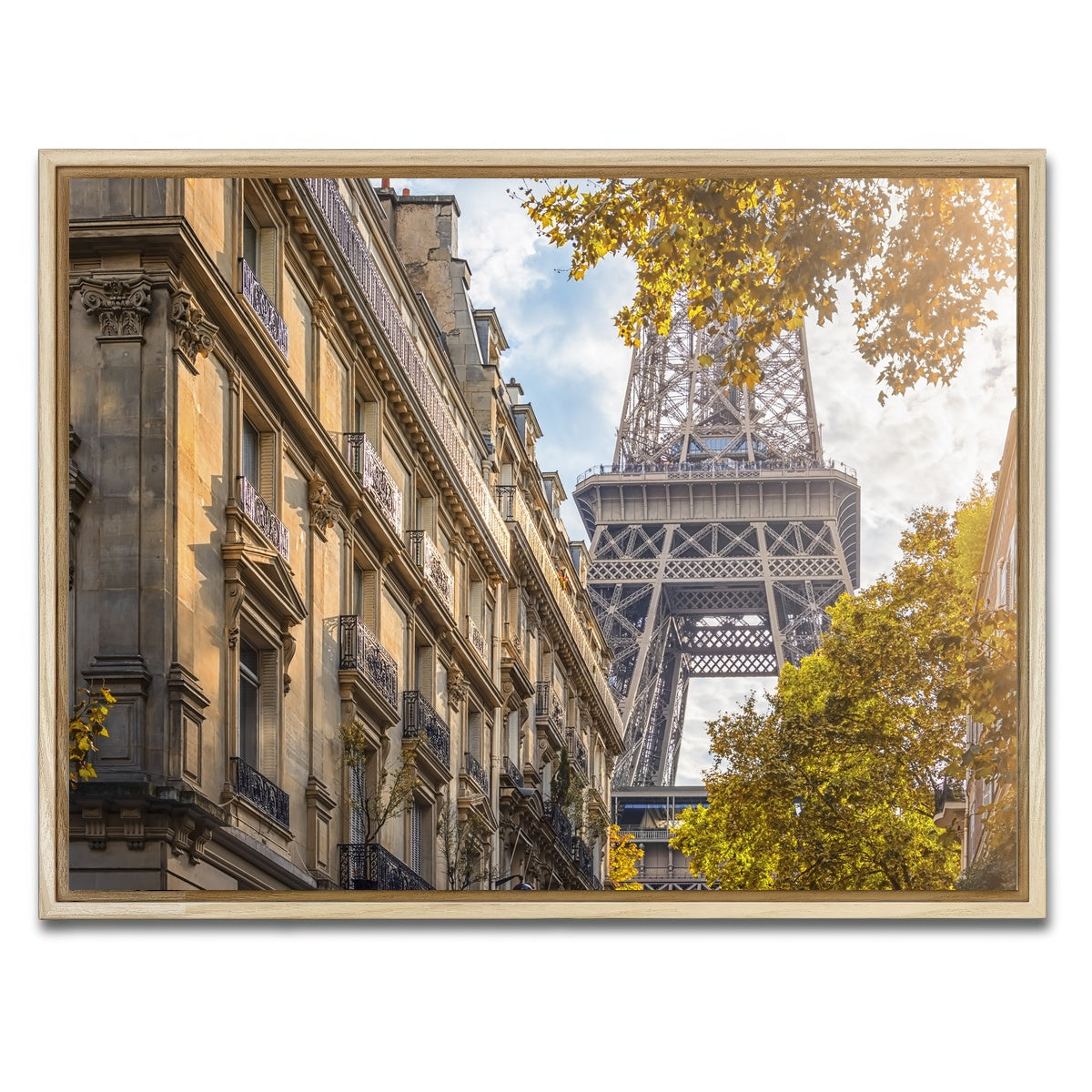 AUTO-MOCKUP WHITE | Sunlight In Paris | 1 Piece | Natural Framed Canvas | group=4x3