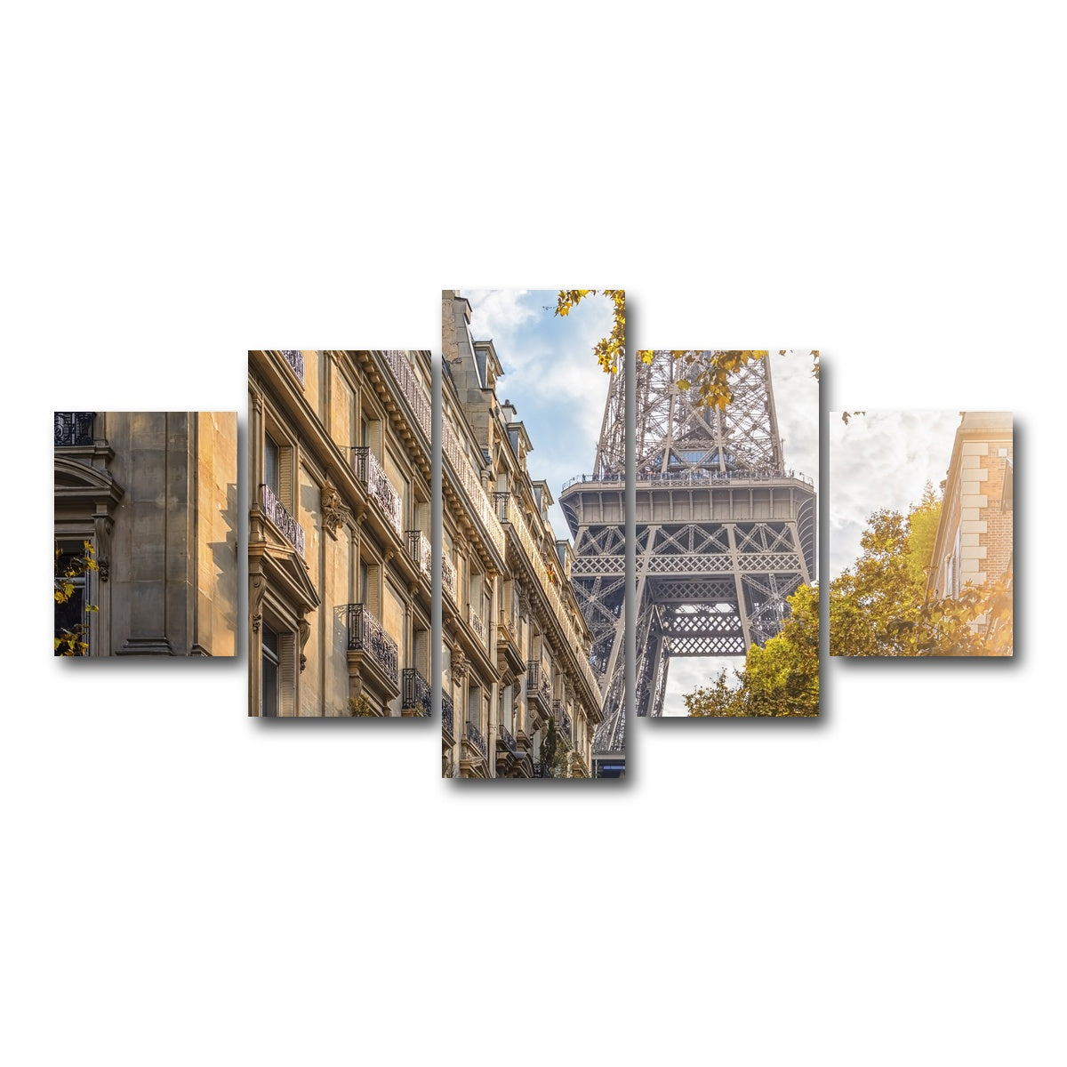 AUTO-MOCKUP WHITE | Sunlight In Paris | 5 Piece | Gallery Wrap Canvas | group=5_short