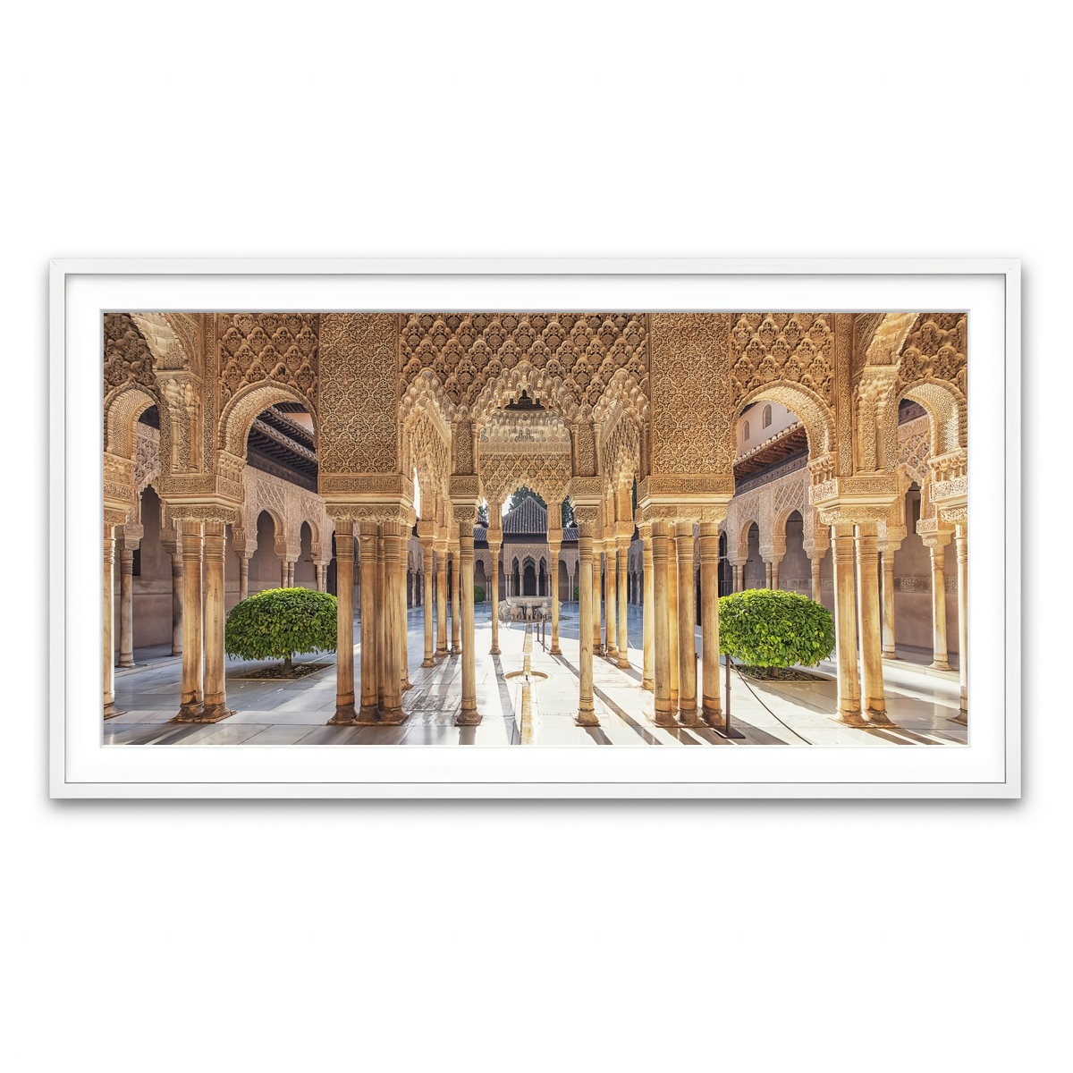 Framed Print 2x1 White