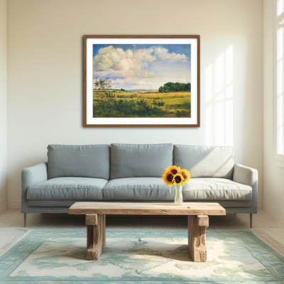 AUTO-MOCKUP ROOM | Sunlit Clouds Wall Art