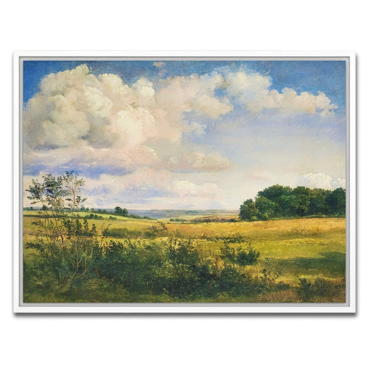 AUTO-MOCKUP WHITE | Sunlit Clouds | 1 Piece | White Framed Canvas | group=4x3