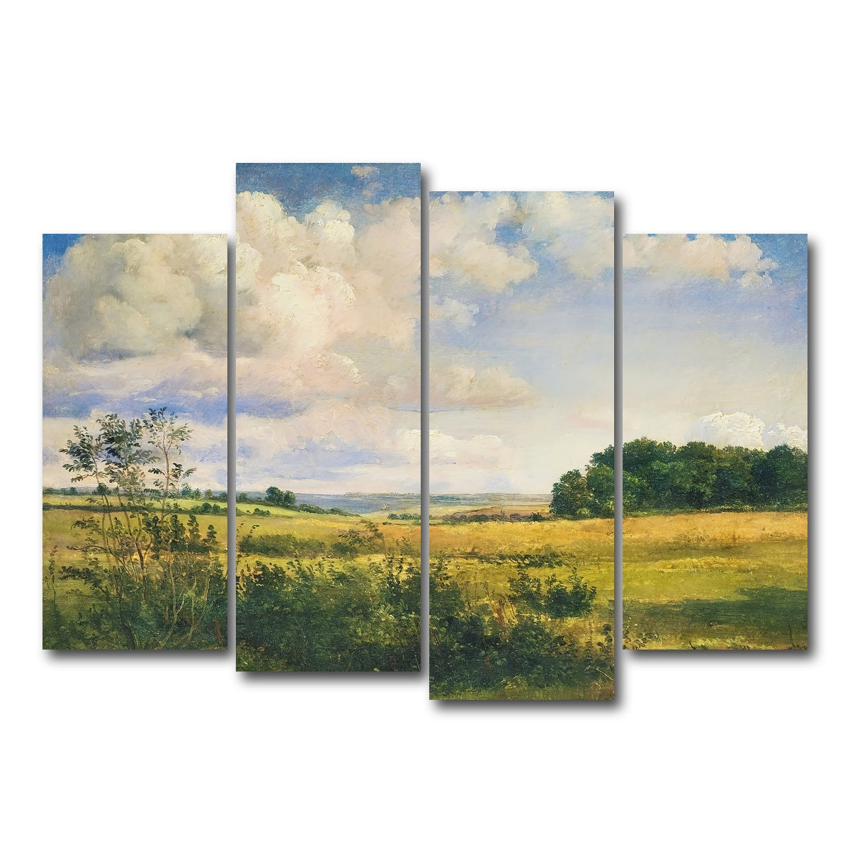 AUTO-MOCKUP WHITE | Sunlit Clouds | 4 Piece | Gallery Wrap Canvas | group=4_normal