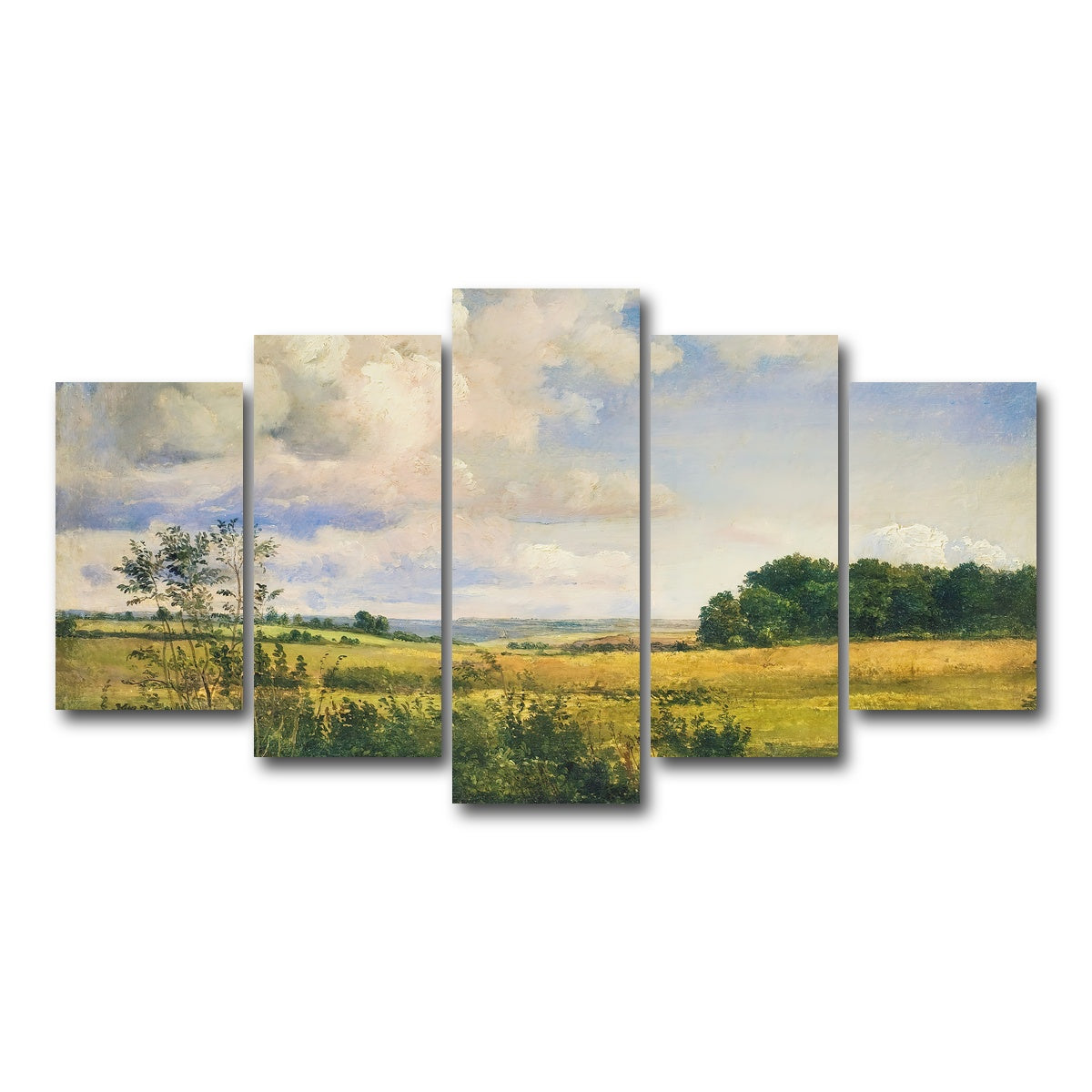 AUTO-MOCKUP WHITE | Sunlit Clouds | 5 Piece | Gallery Wrap Canvas | group=5_normal