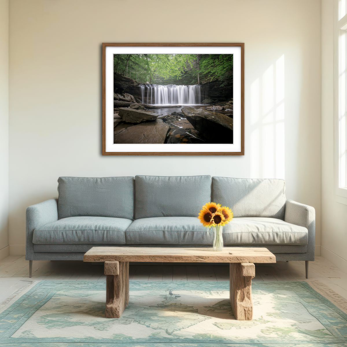 AUTO-MOCKUP ROOM | Sunrise At Ricketts Glenn Wall Art