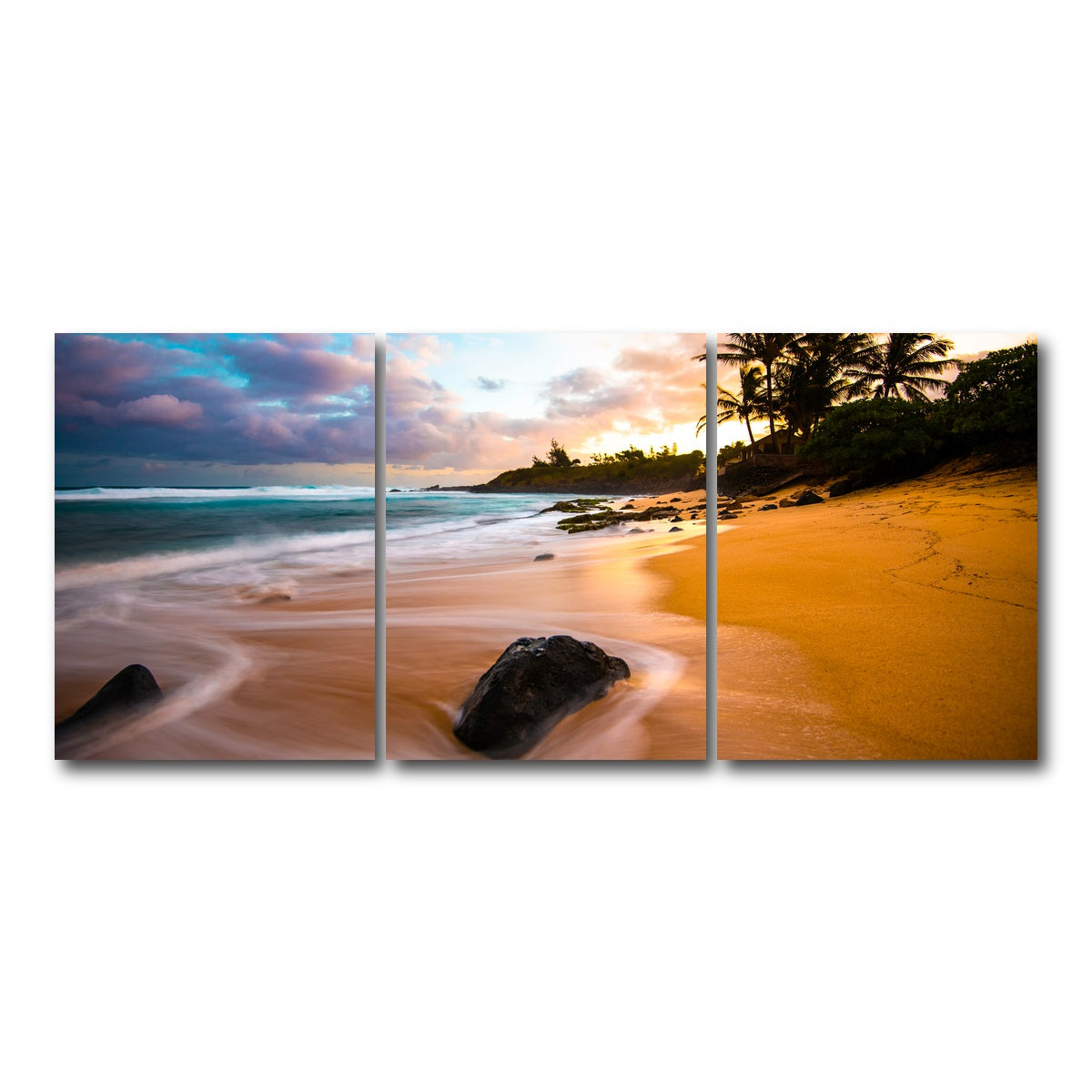 AUTO-MOCKUP WHITE | Sunrise Bliss | 3 Piece | Gallery Wrap Canvas | group=18x24