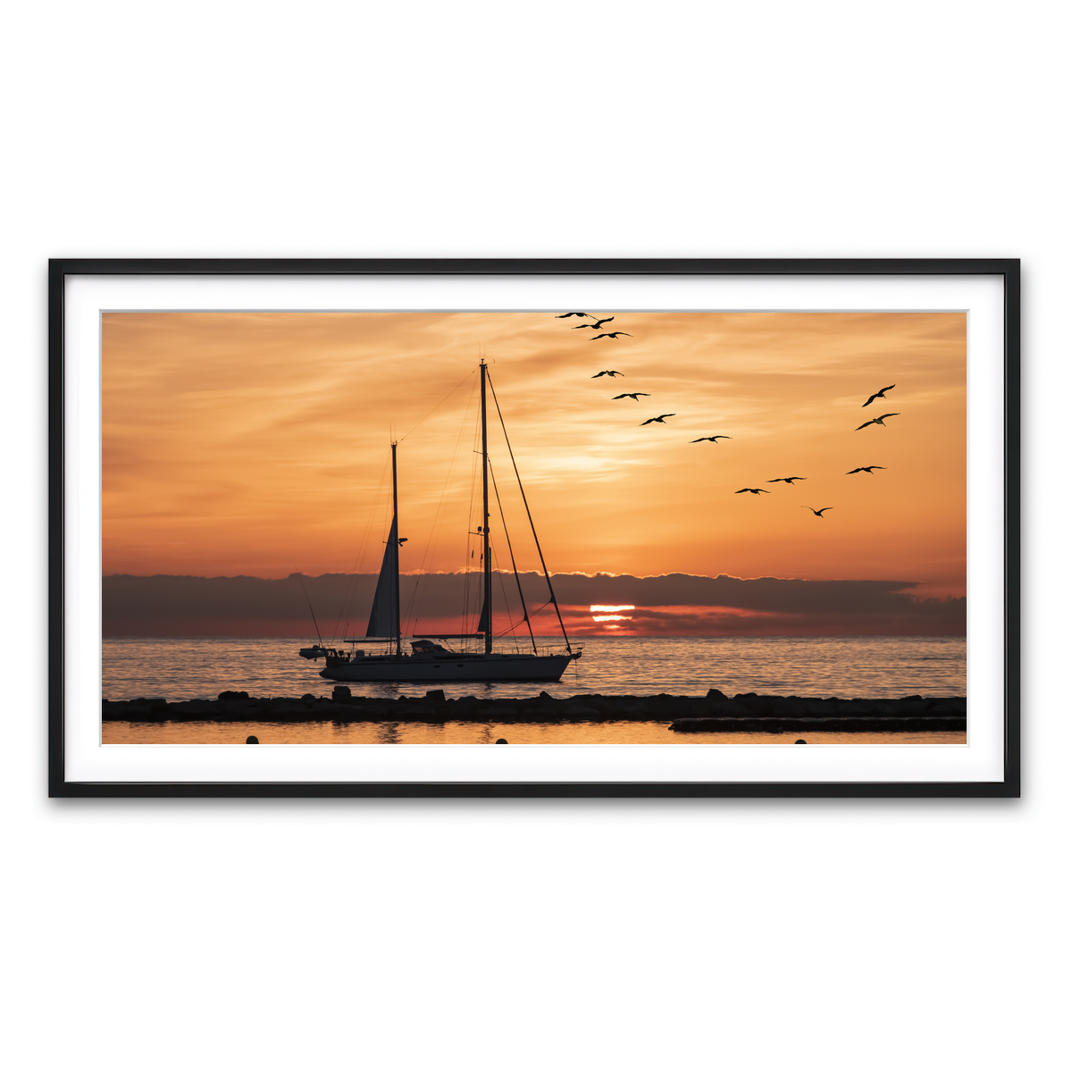Framed Print 2x1 Black
