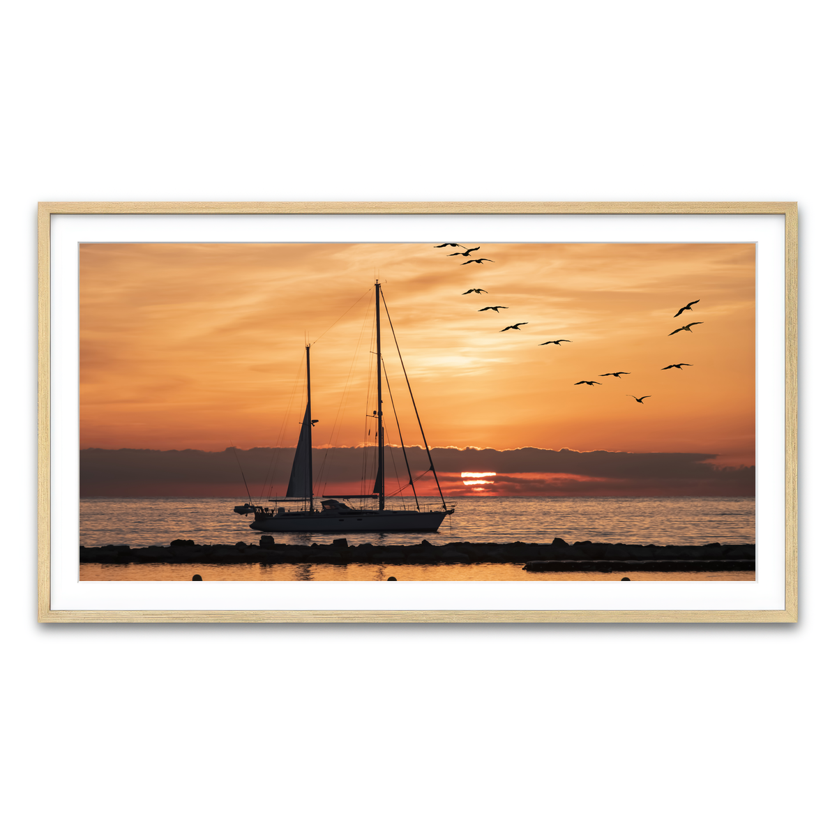 Framed Print 2x1 Natural