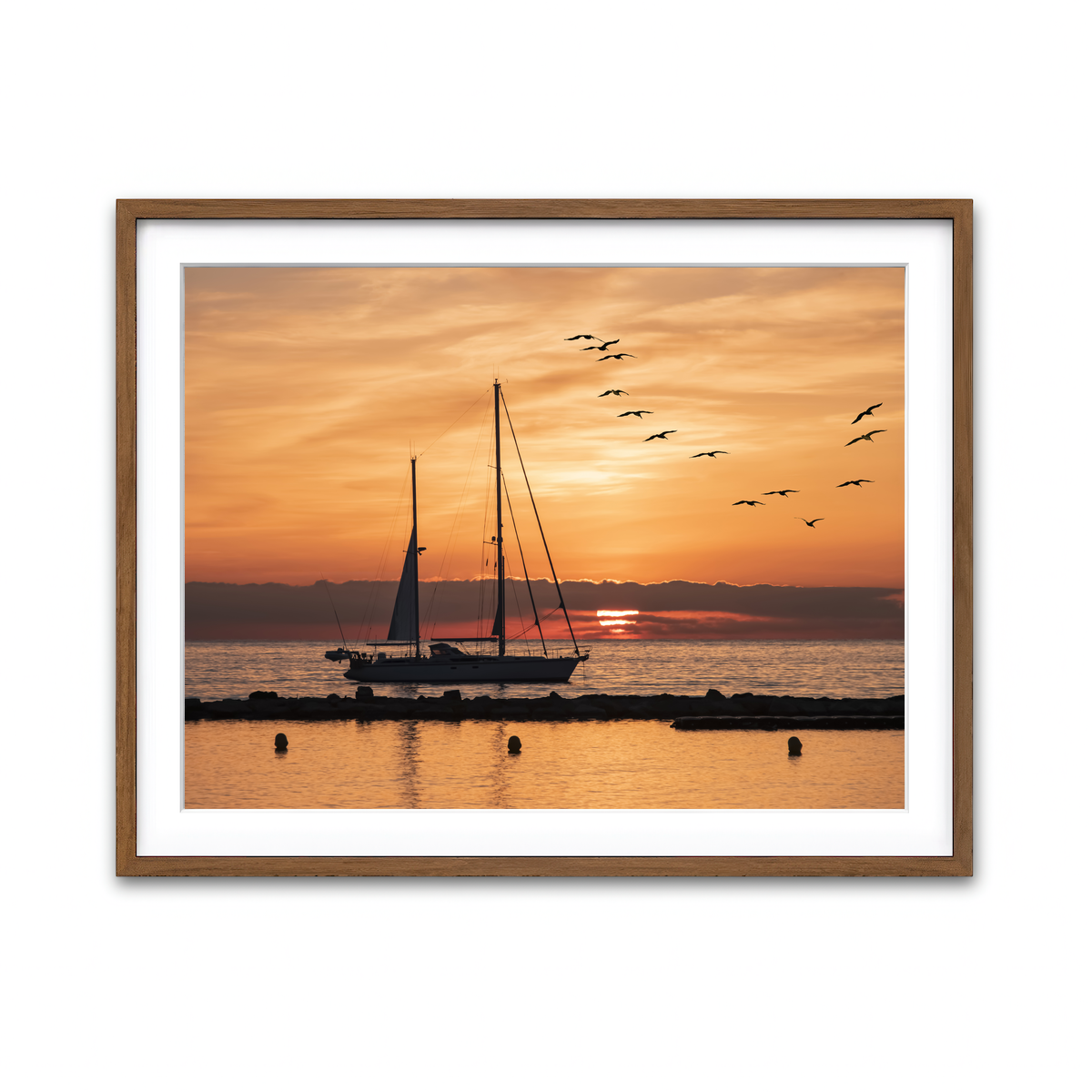 Framed Print 4x3 Walnut