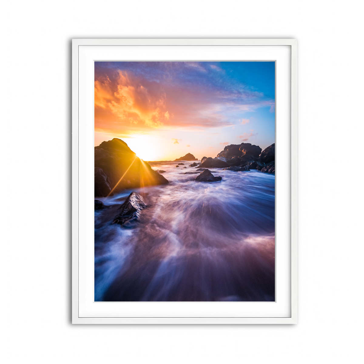 Framed Print 3x4 White