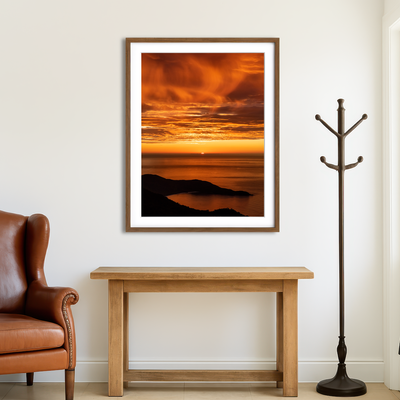 AUTO-MOCKUP ROOM | Sunrise at Ilha Grande Brazil Wall Art