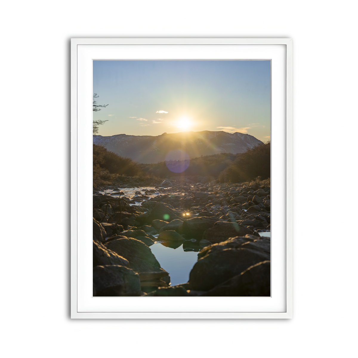 Framed Print 3x4 White