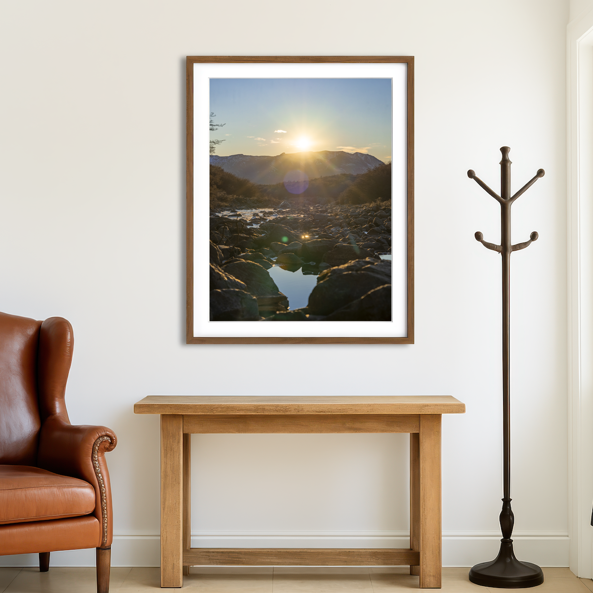 AUTO-MOCKUP ROOM | Sunrise over Fitz Roy River Wall Art