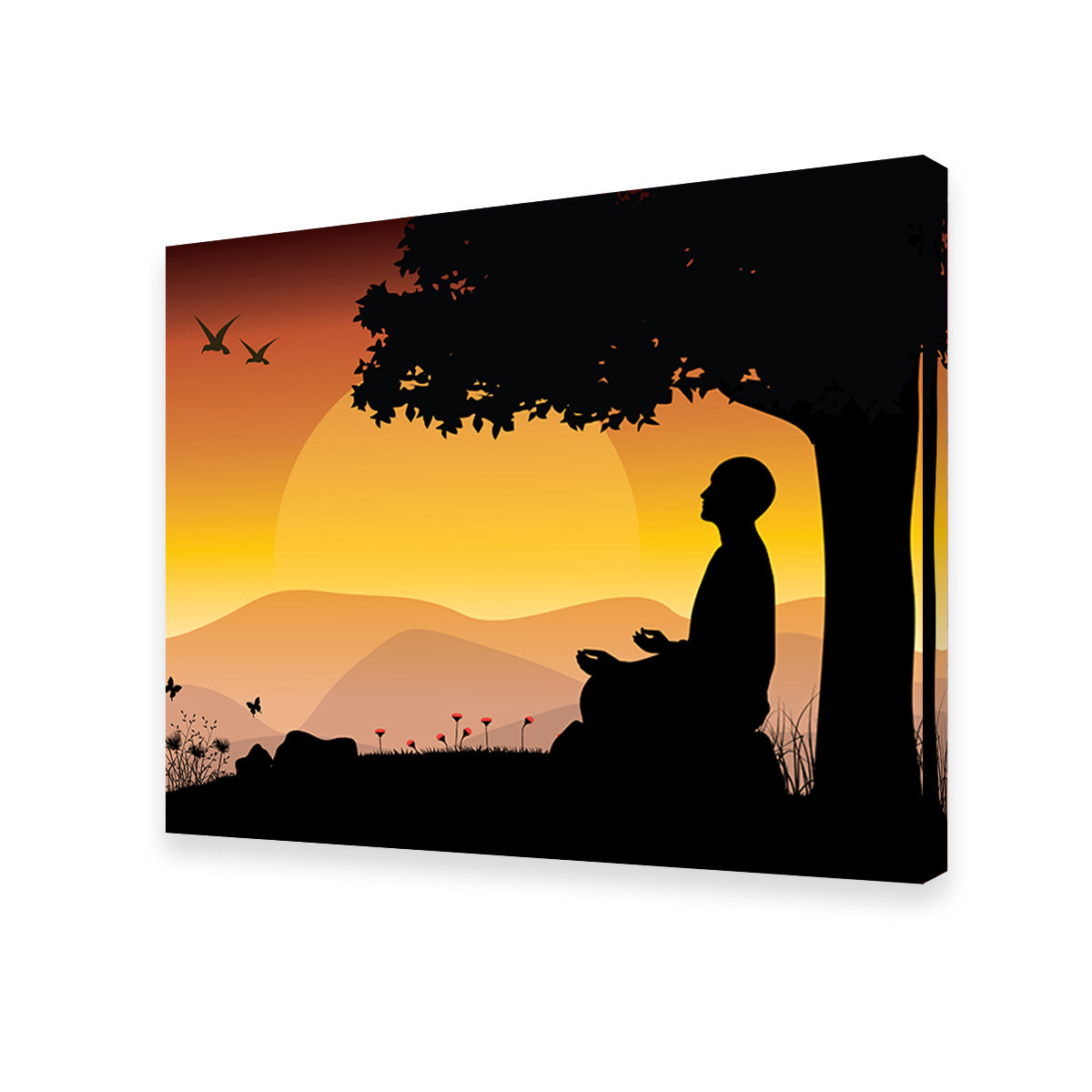 Sunset Meditation Wall Art
