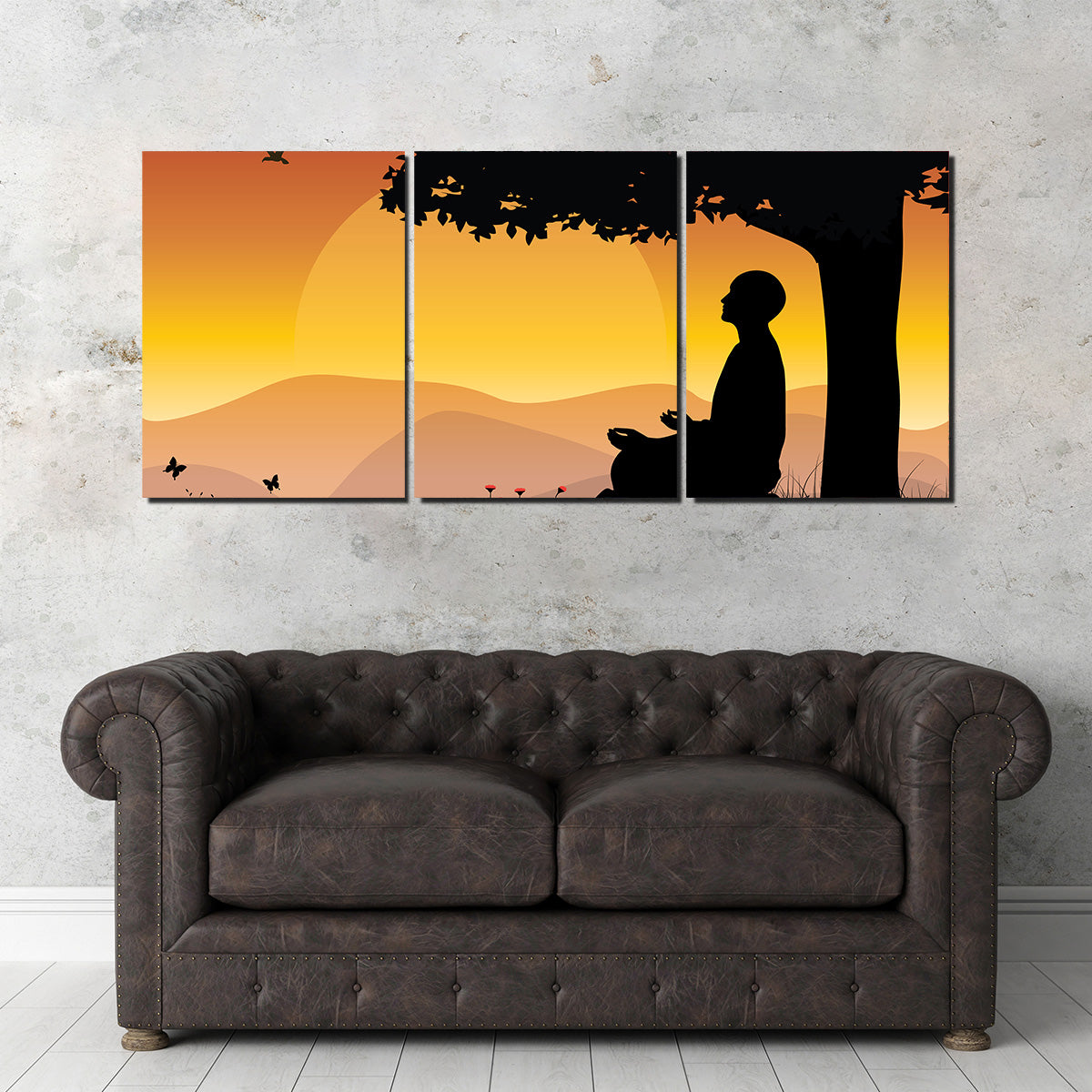 Sunset Meditation Wall Art