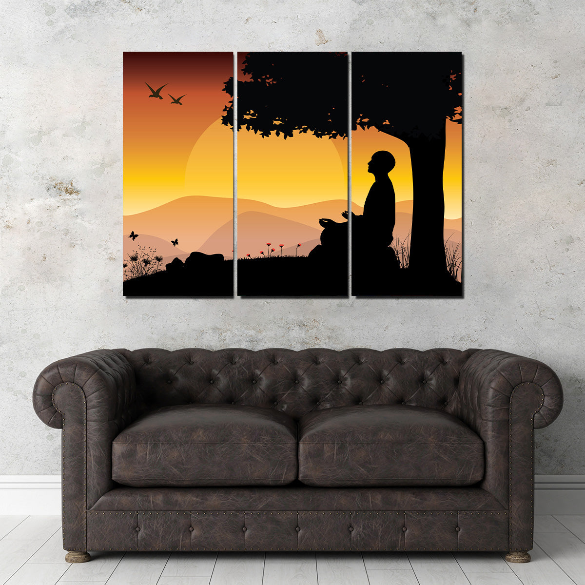 Sunset Meditation Wall Art