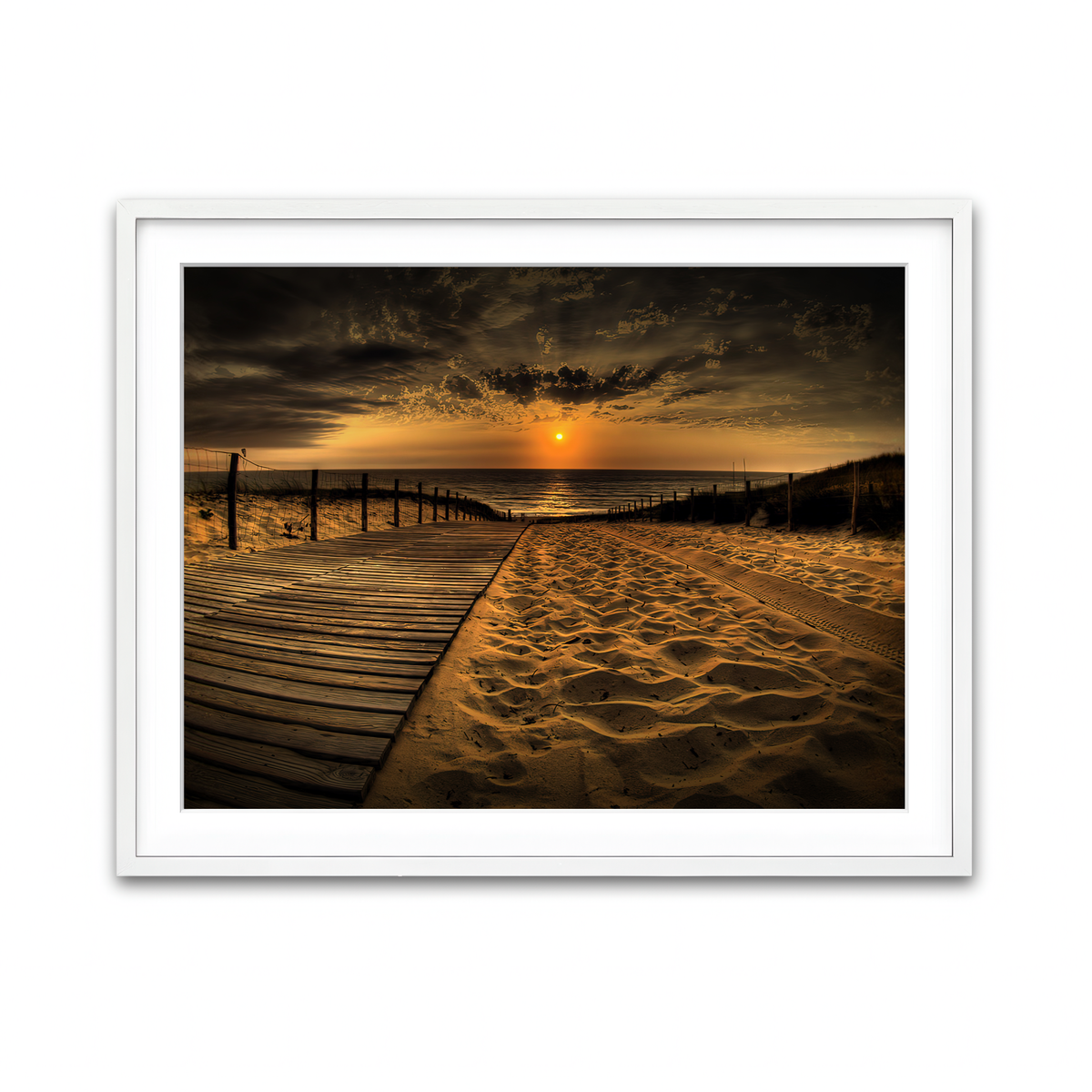 Framed Print 4x3 White