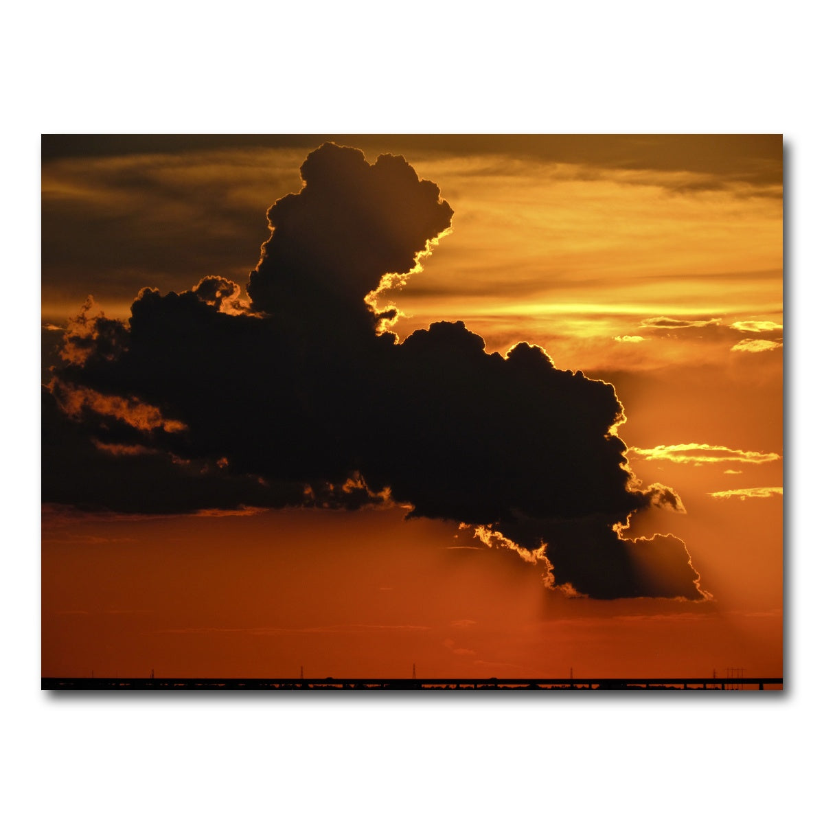 AUTO-MOCKUP WHITE | Sunset Clouds | 1 Piece | Gallery Wrap Canvas | group=4x3