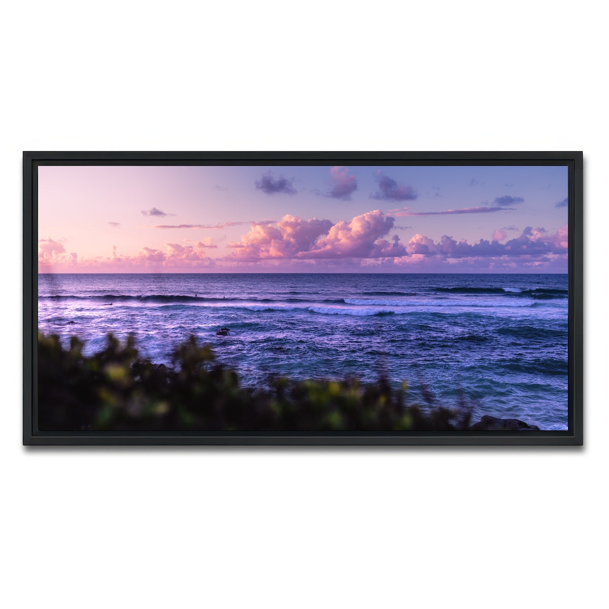 AUTO-MOCKUP WHITE | Sunset Dream | 1 Piece | Black Framed Canvas | group=2x1