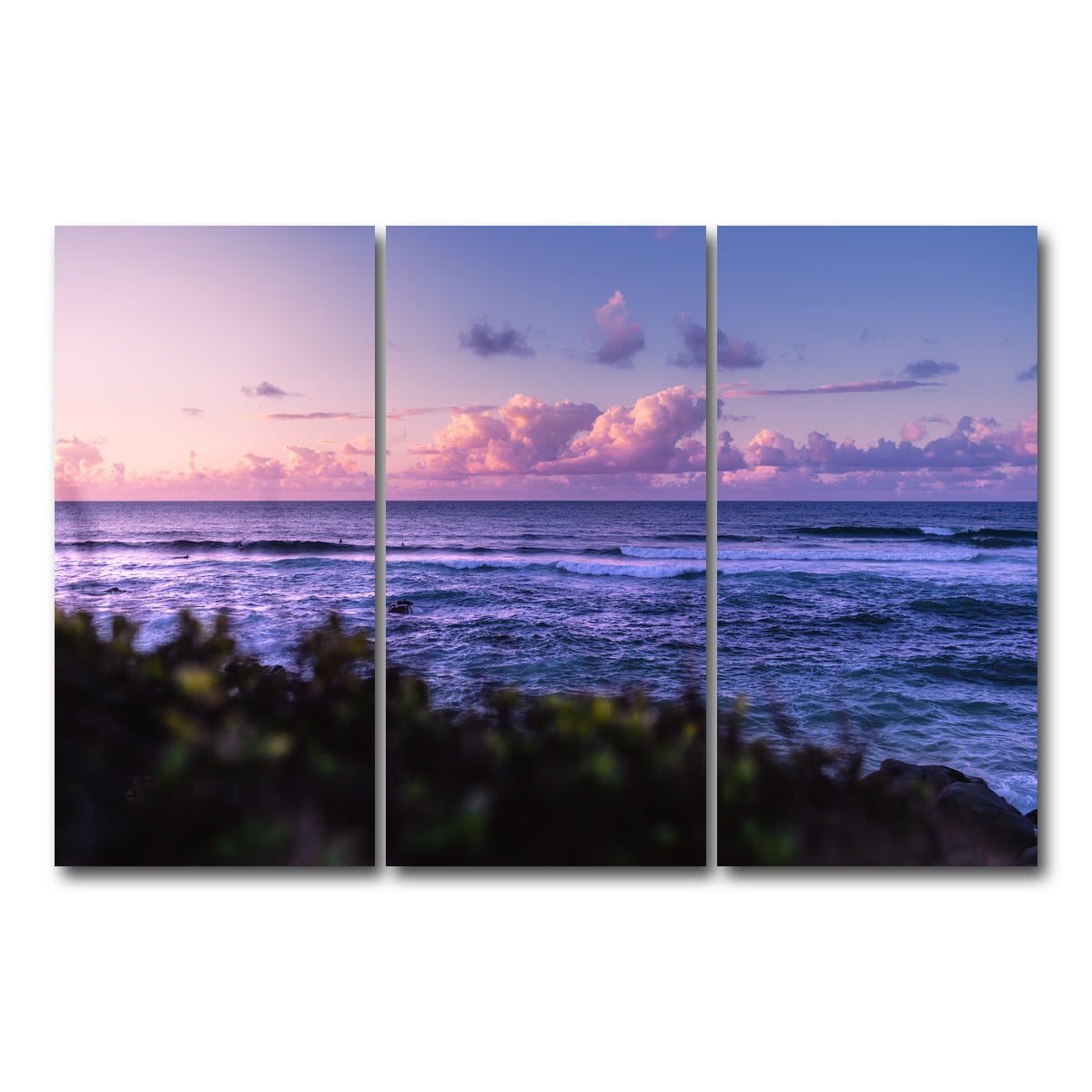 AUTO-MOCKUP WHITE | Sunset Dream | 3 Piece | Gallery Wrap Canvas | group=12x24