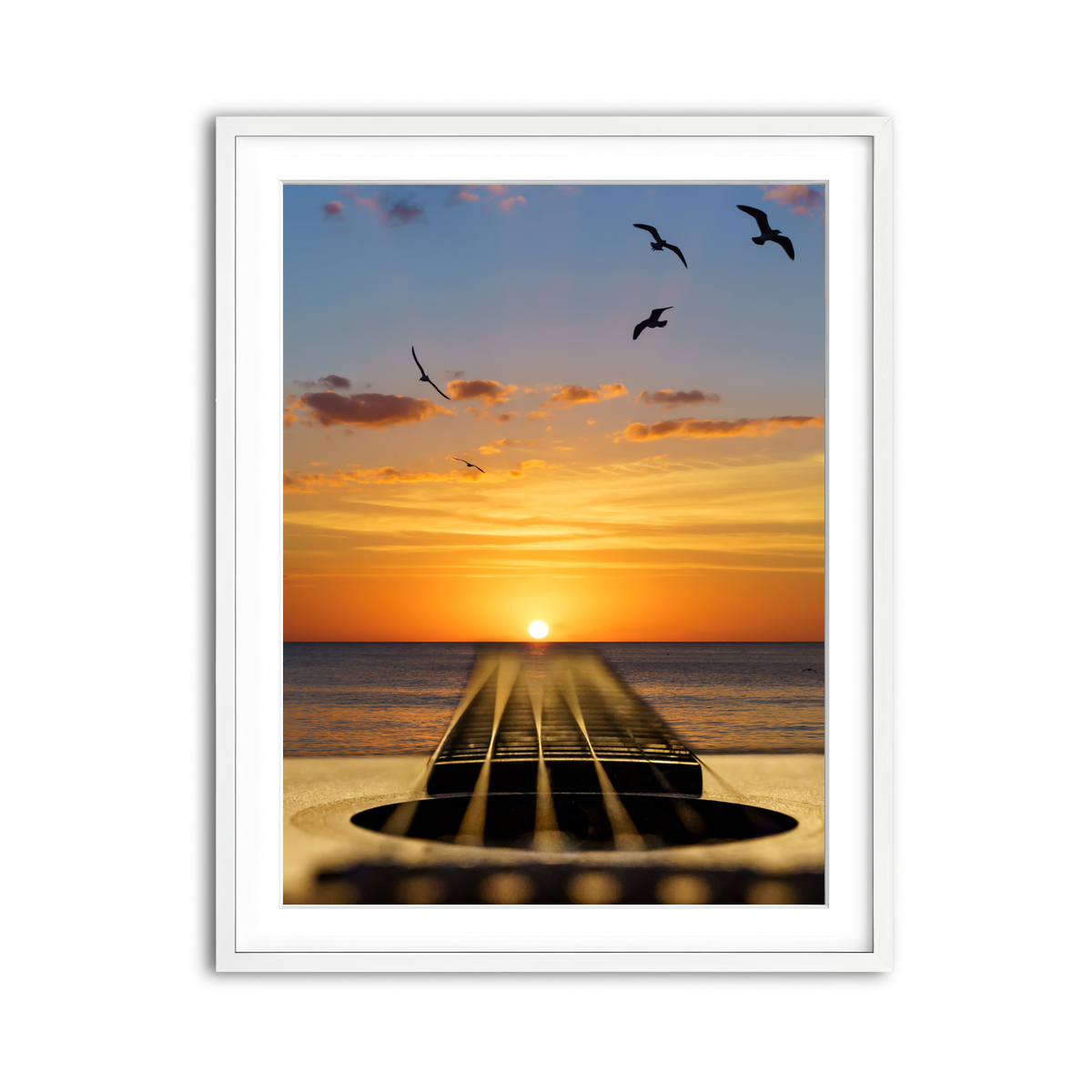 Framed Print 3x4 White