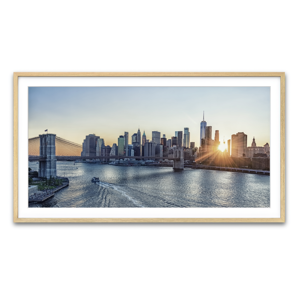 Framed Print 2x1 Natural