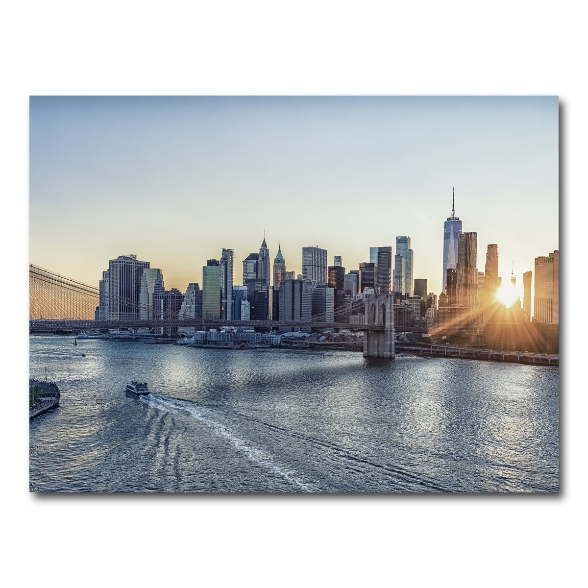 AUTO-MOCKUP WHITE | Sunset In New York | 1 Piece | Gallery Wrap Canvas | group=4x3