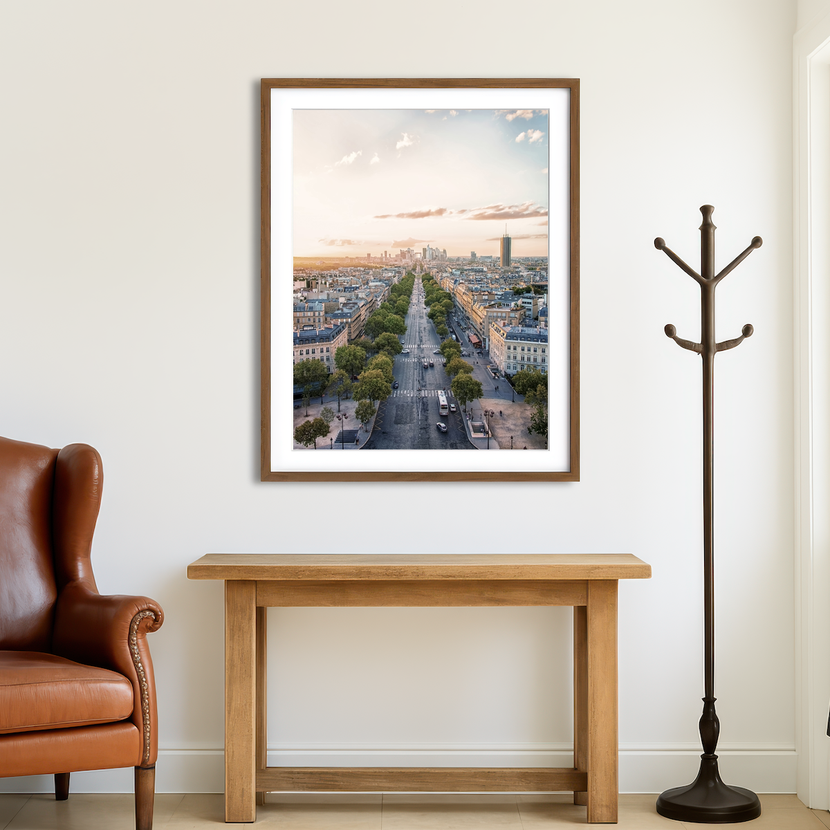 AUTO-MOCKUP ROOM | Sunset In Paris Wall Art