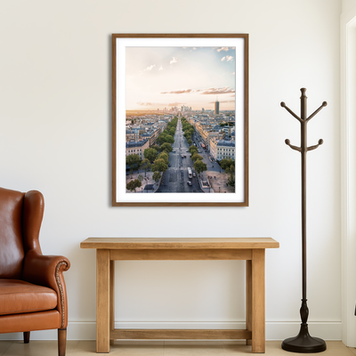 AUTO-MOCKUP ROOM | Sunset In Paris Wall Art