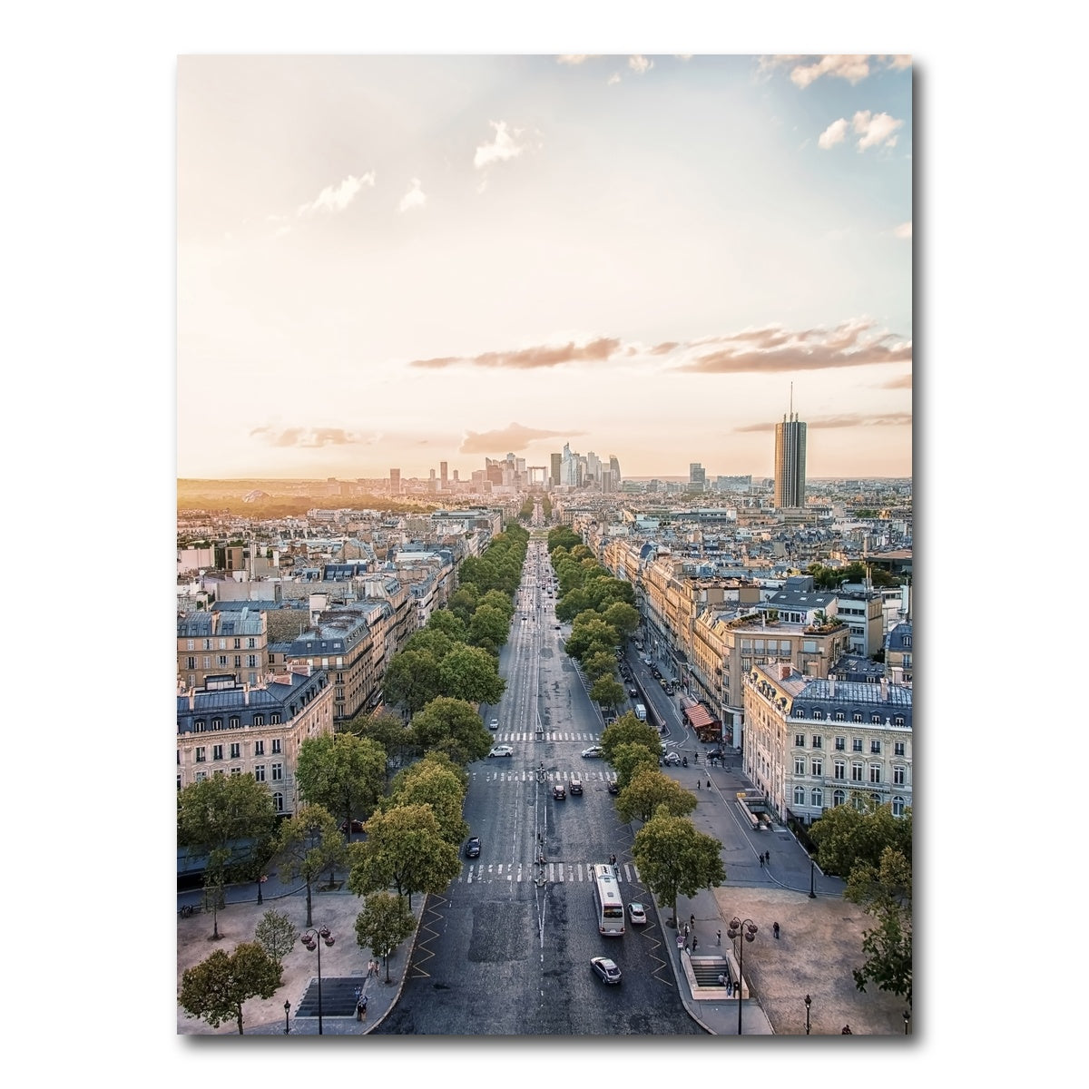 AUTO-MOCKUP WHITE | Sunset In Paris | 1 Piece | Gallery Wrap Canvas | group=3x4