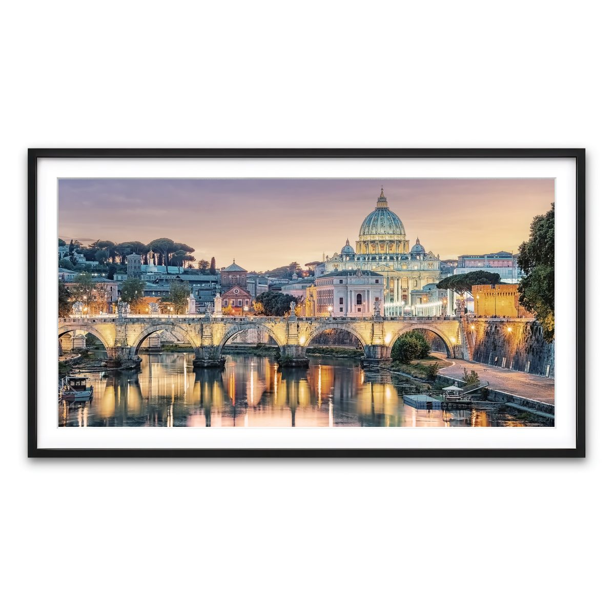 Framed Print 2x1 Black