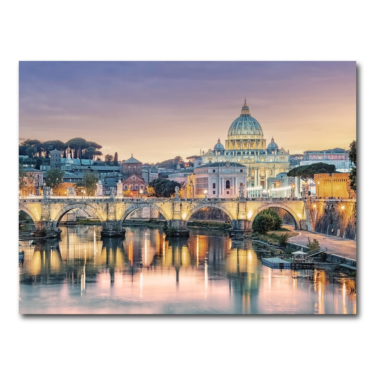 AUTO-MOCKUP WHITE | Sunset In Rome | 1 Piece | Gallery Wrap Canvas | group=4x3