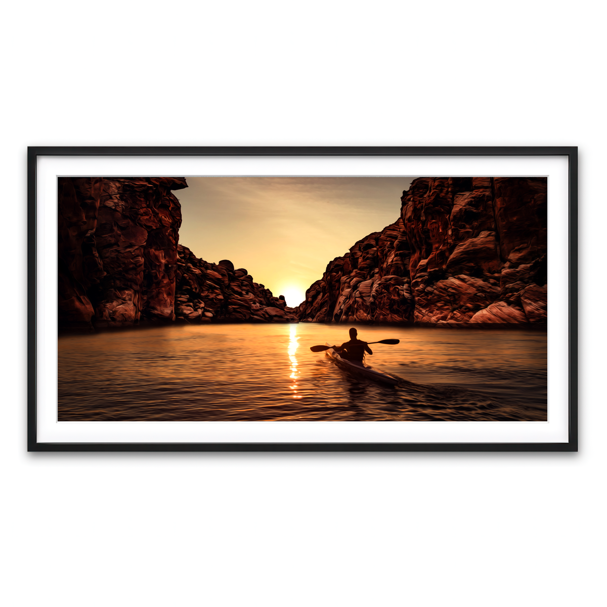 Framed Print 2x1 Black