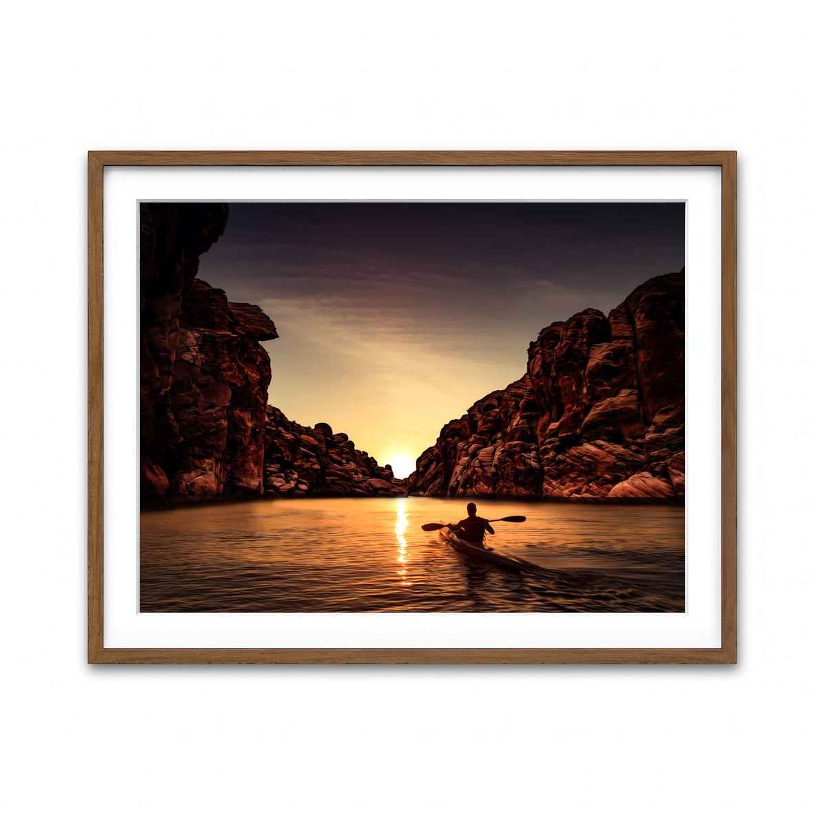 Framed Print 4x3 Walnut