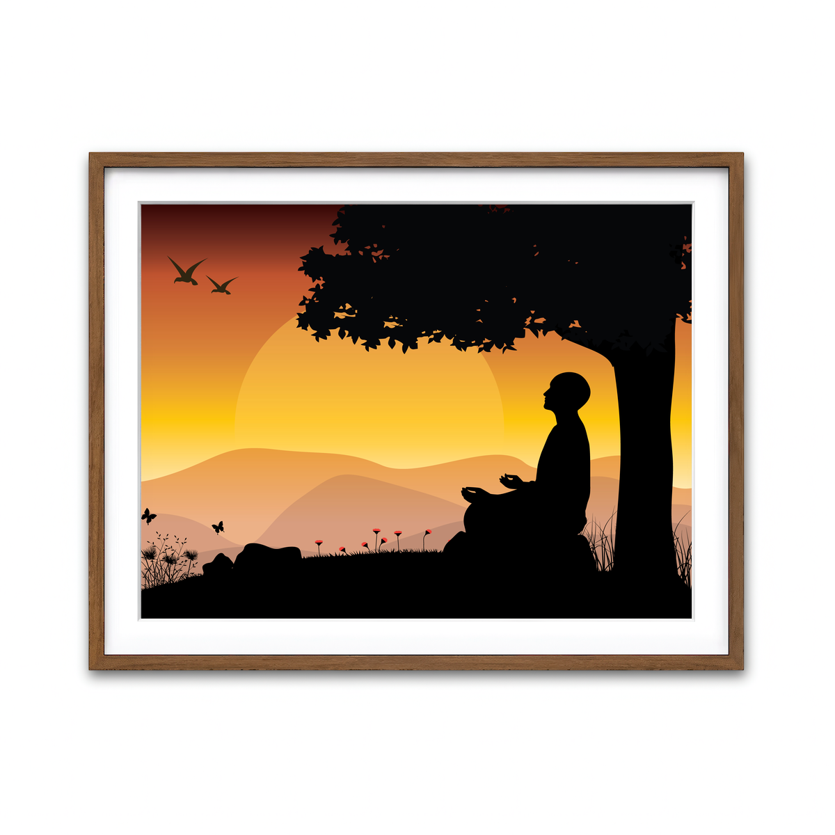 Framed Print 4x3 Walnut