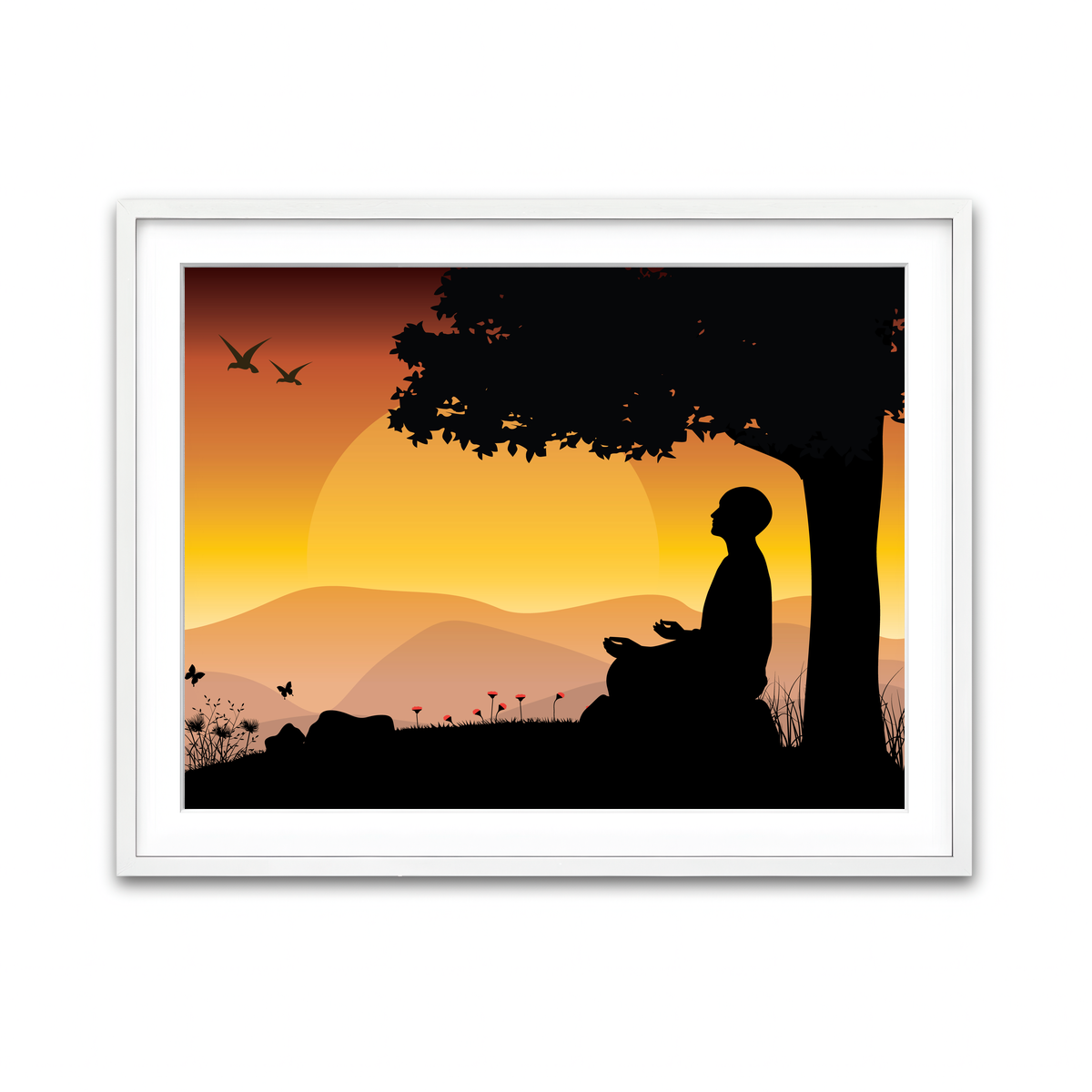 Framed Print 4x3 White