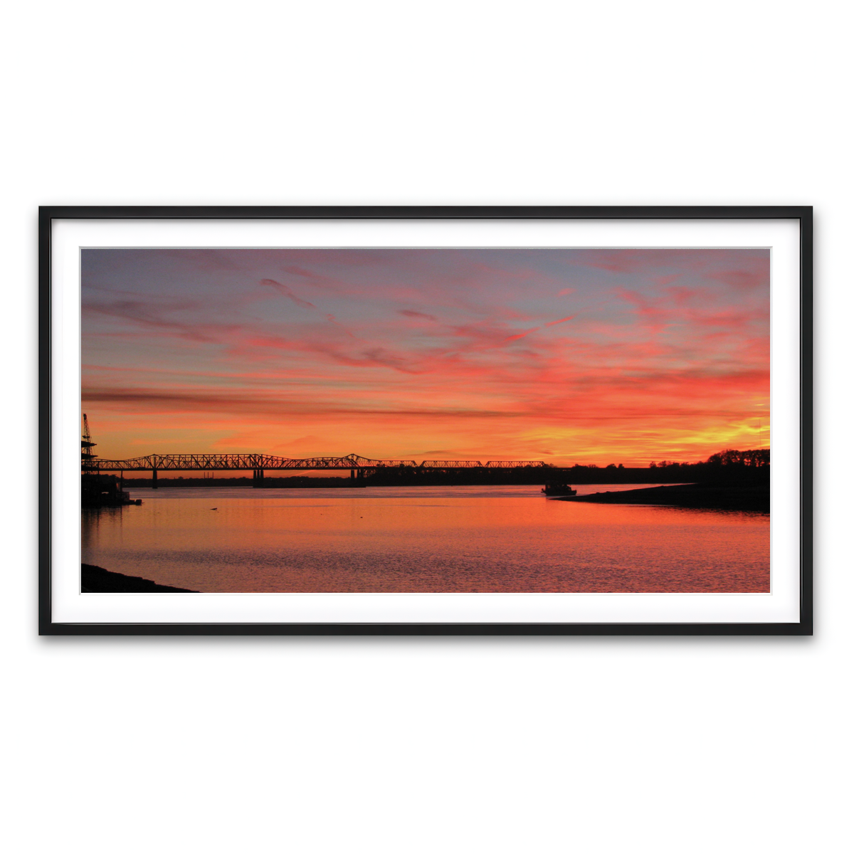 Framed Print 2x1 Black