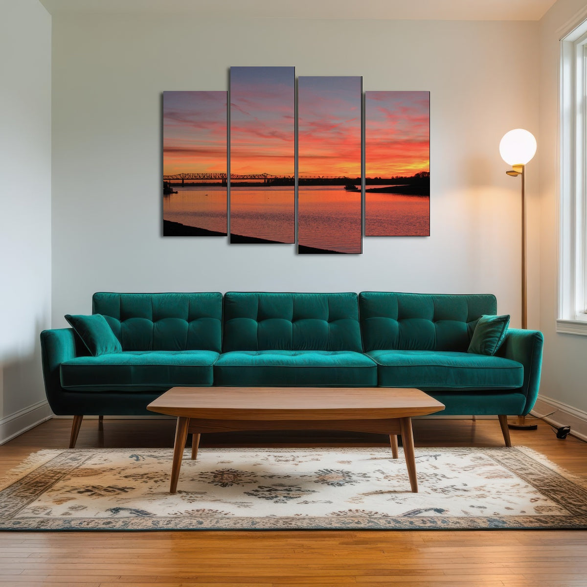 AUTO-MOCKUP ROOM | Sunset Mississippi River in Memphis