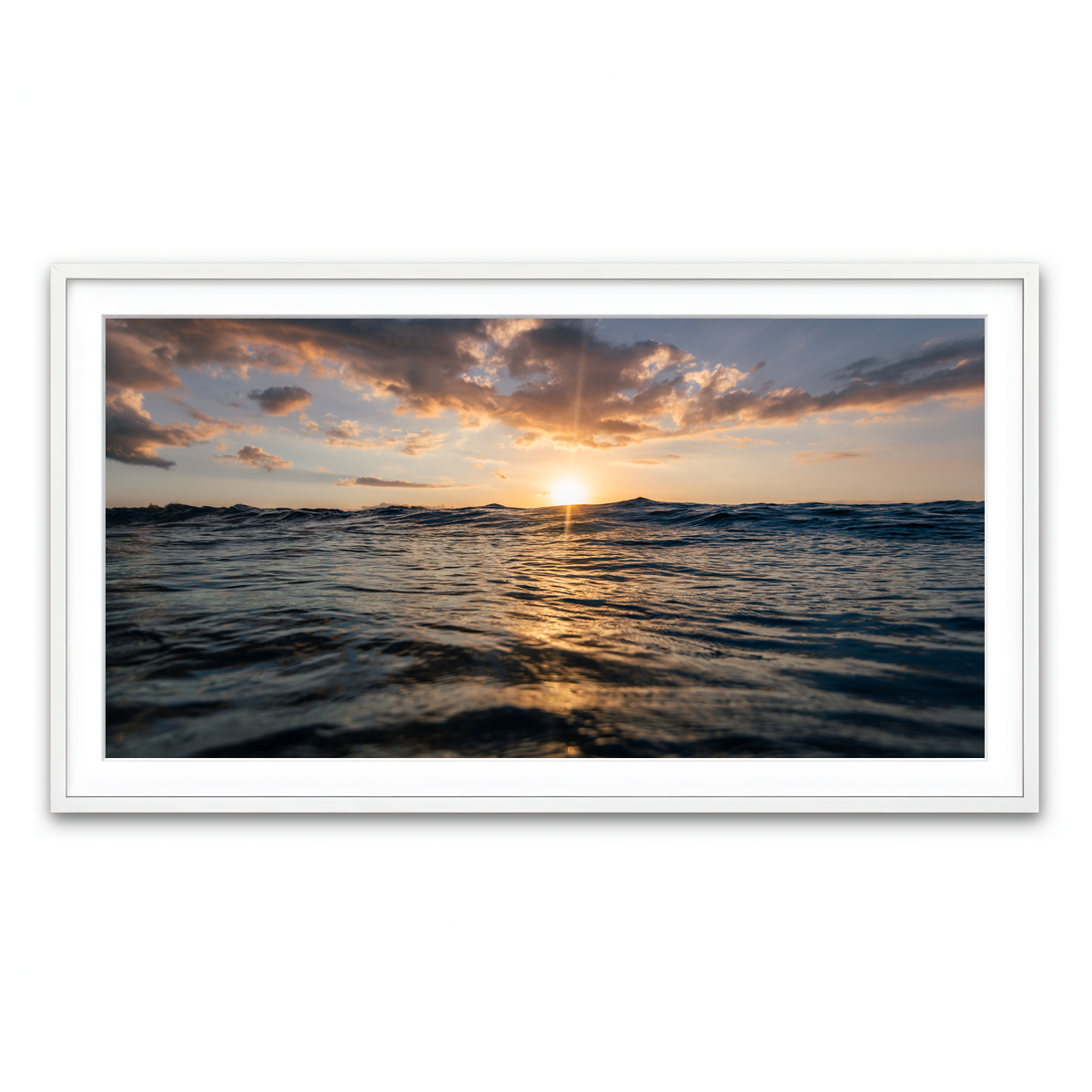 Framed Print 2x1 White