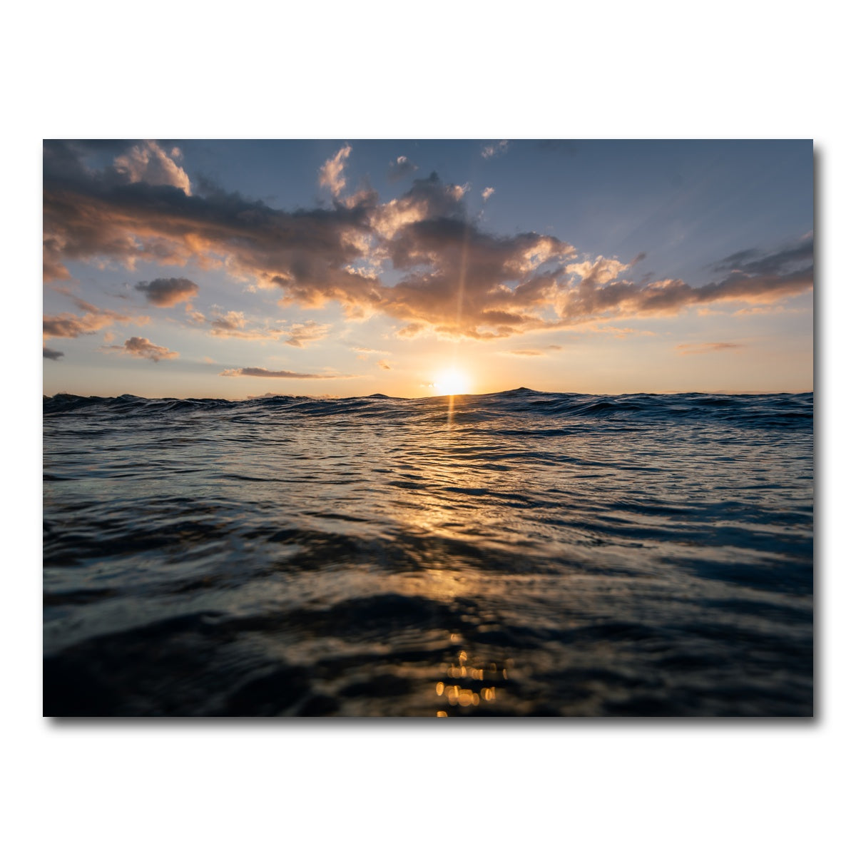 AUTO-MOCKUP WHITE | Sunset Ocean | 1 Piece | Gallery Wrap Canvas | group=4x3