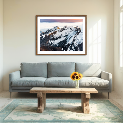 AUTO-MOCKUP ROOM | Sunset Peaks Wall Art