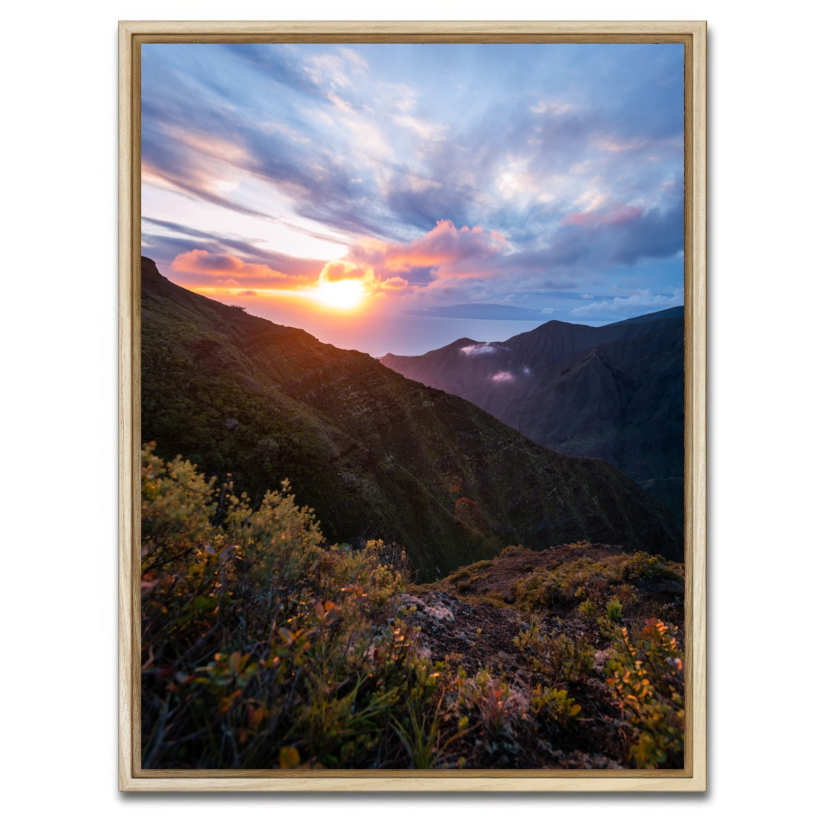 AUTO-MOCKUP WHITE | Sunset Ridge | 1 Piece | Natural Framed Canvas | group=3x4