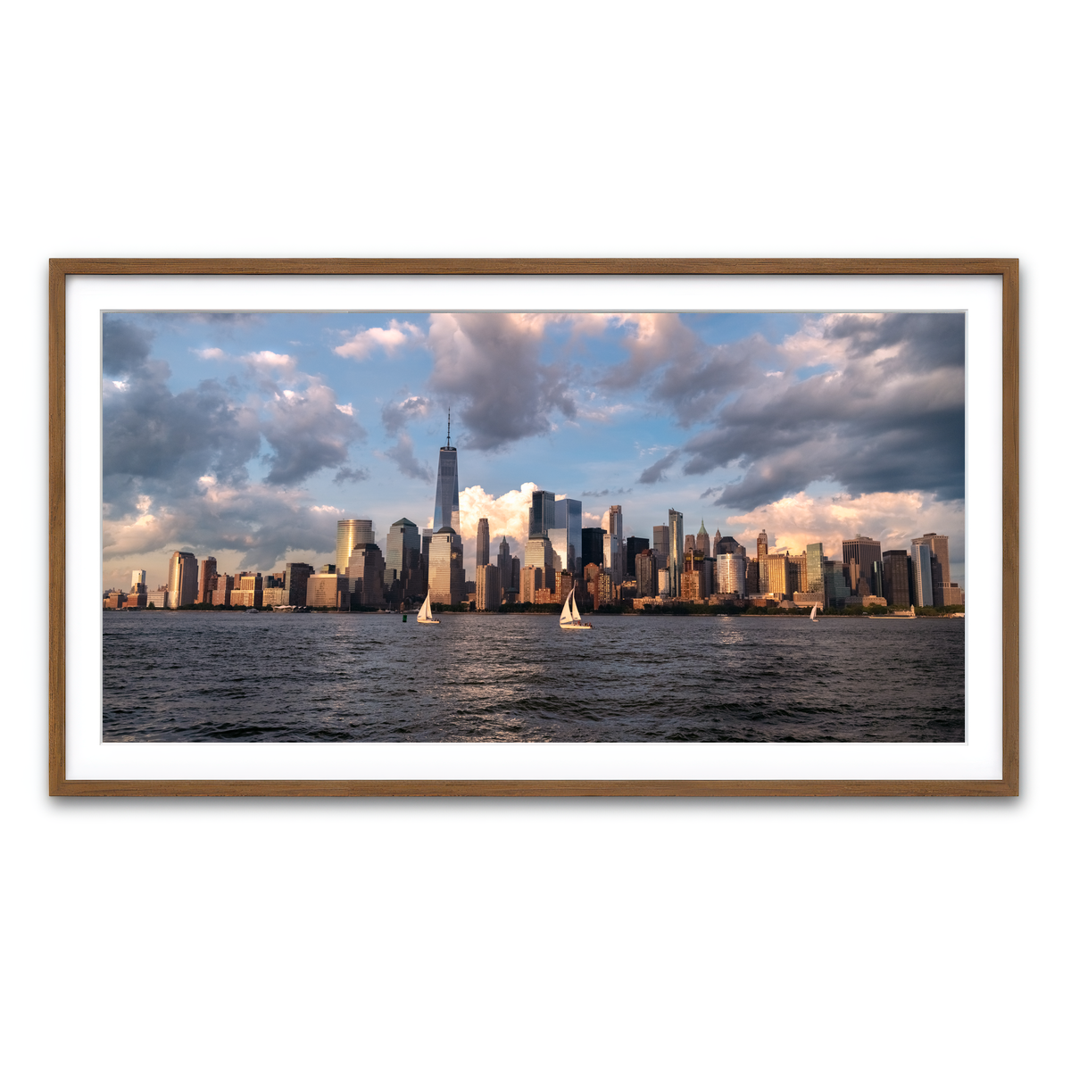Framed Print 2x1 Walnut
