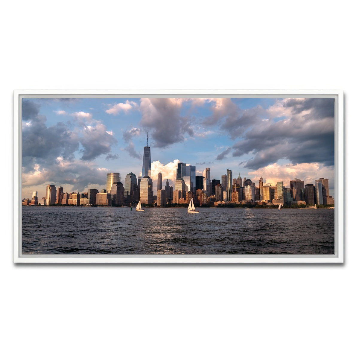 AUTO-MOCKUP WHITE | Sunset Sails | 1 Piece | White Framed Canvas | group=2x1