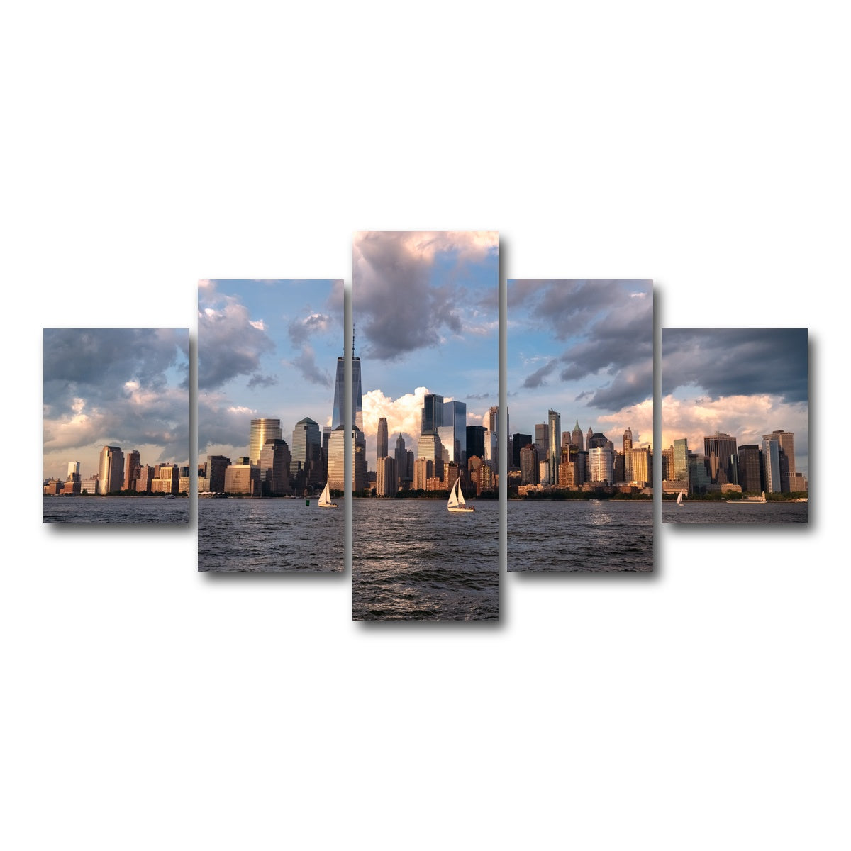AUTO-MOCKUP WHITE | Sunset Sails | 5 Piece | Gallery Wrap Canvas | group=5_short