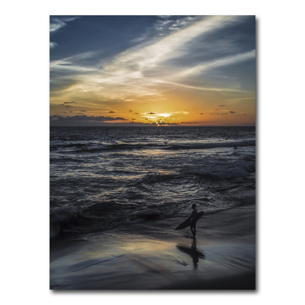 AUTO-MOCKUP WHITE | Sunset Surfer | 1 Piece | Gallery Wrap Canvas | group=3x4
