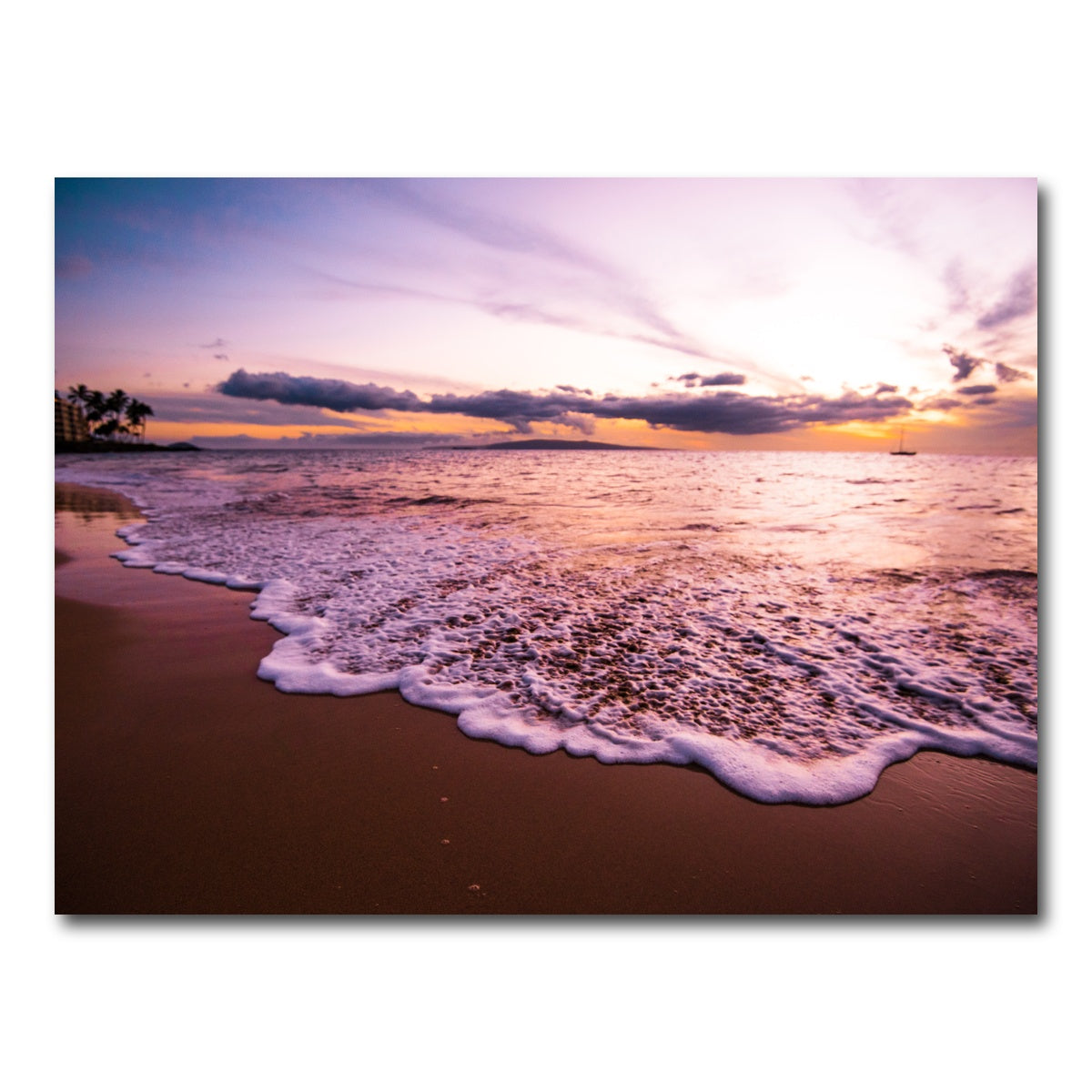 AUTO-MOCKUP WHITE | Sunset Waves | 1 Piece | Gallery Wrap Canvas | group=4x3