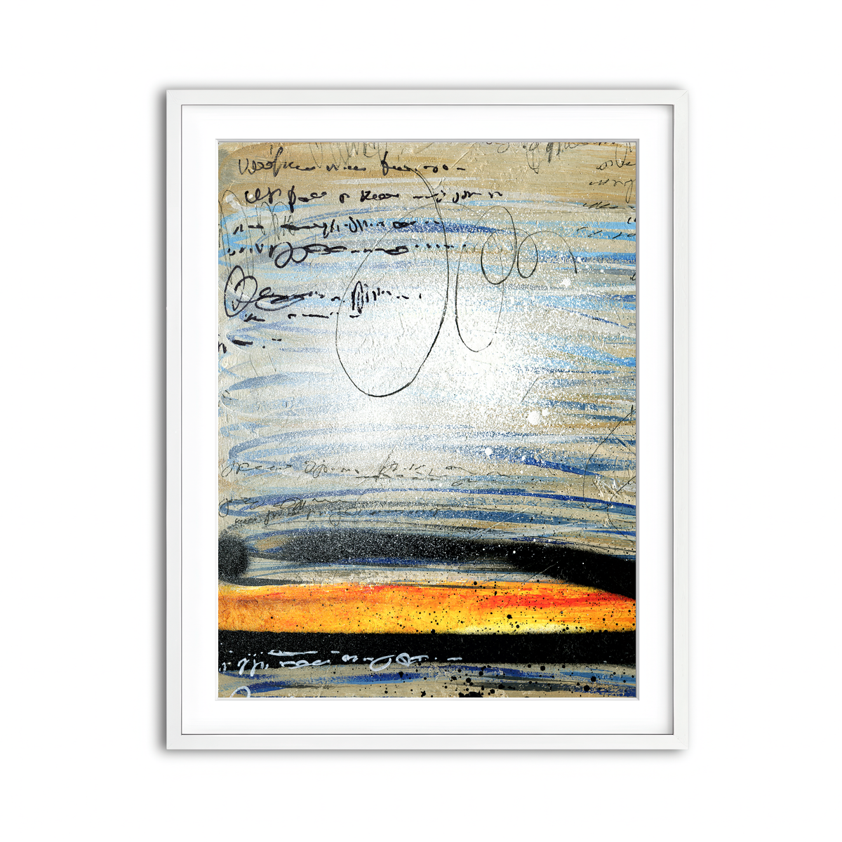 Framed Print 3x4 White