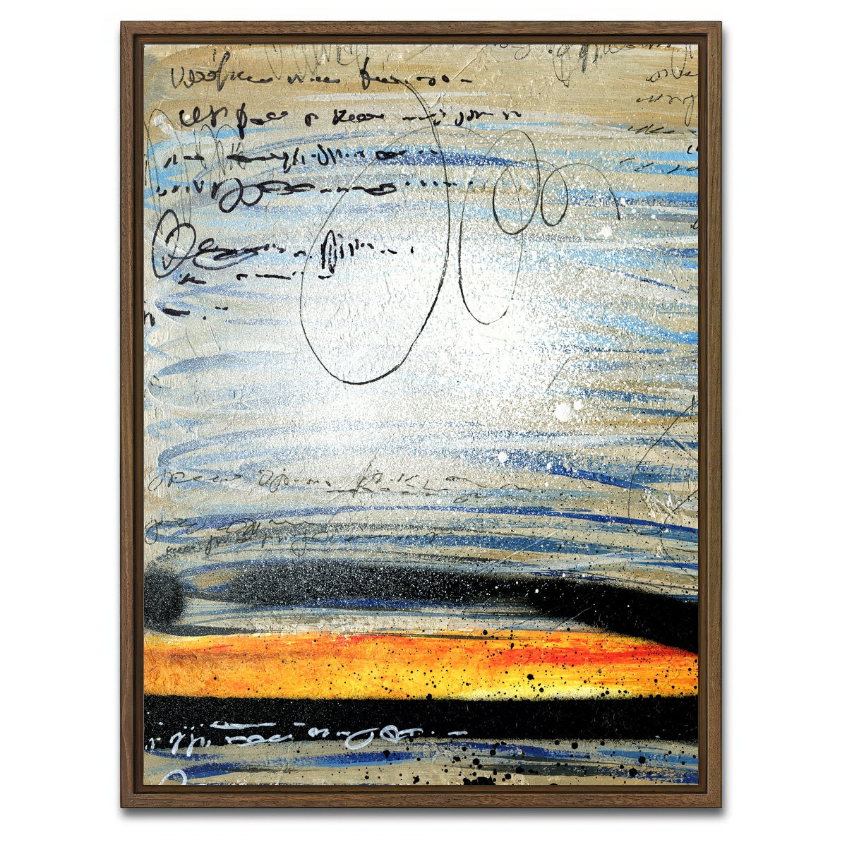 AUTO-MOCKUP WHITE | Sunset | 1 Piece | Walnut Framed Canvas | group=3x4