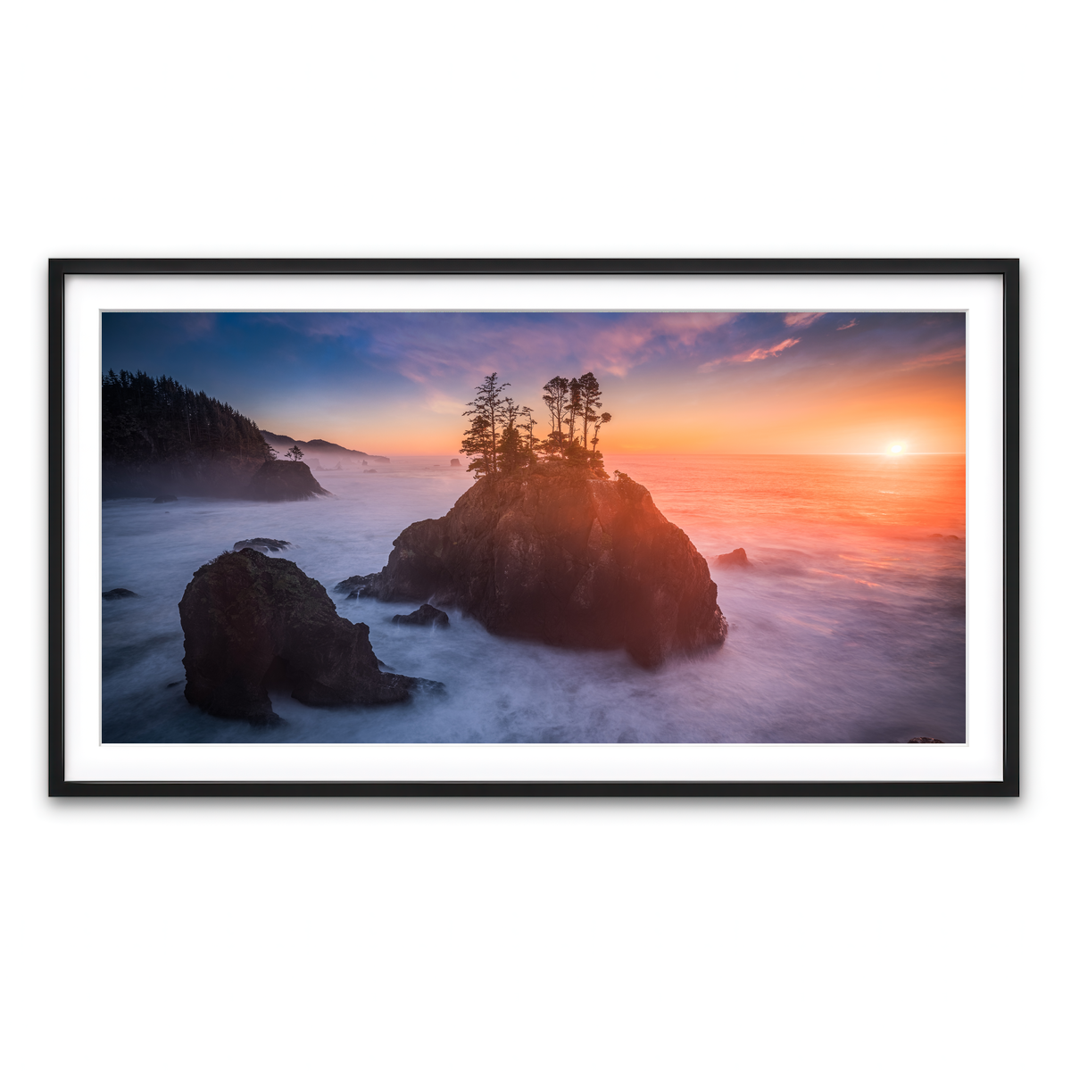 Framed Print 2x1 Black